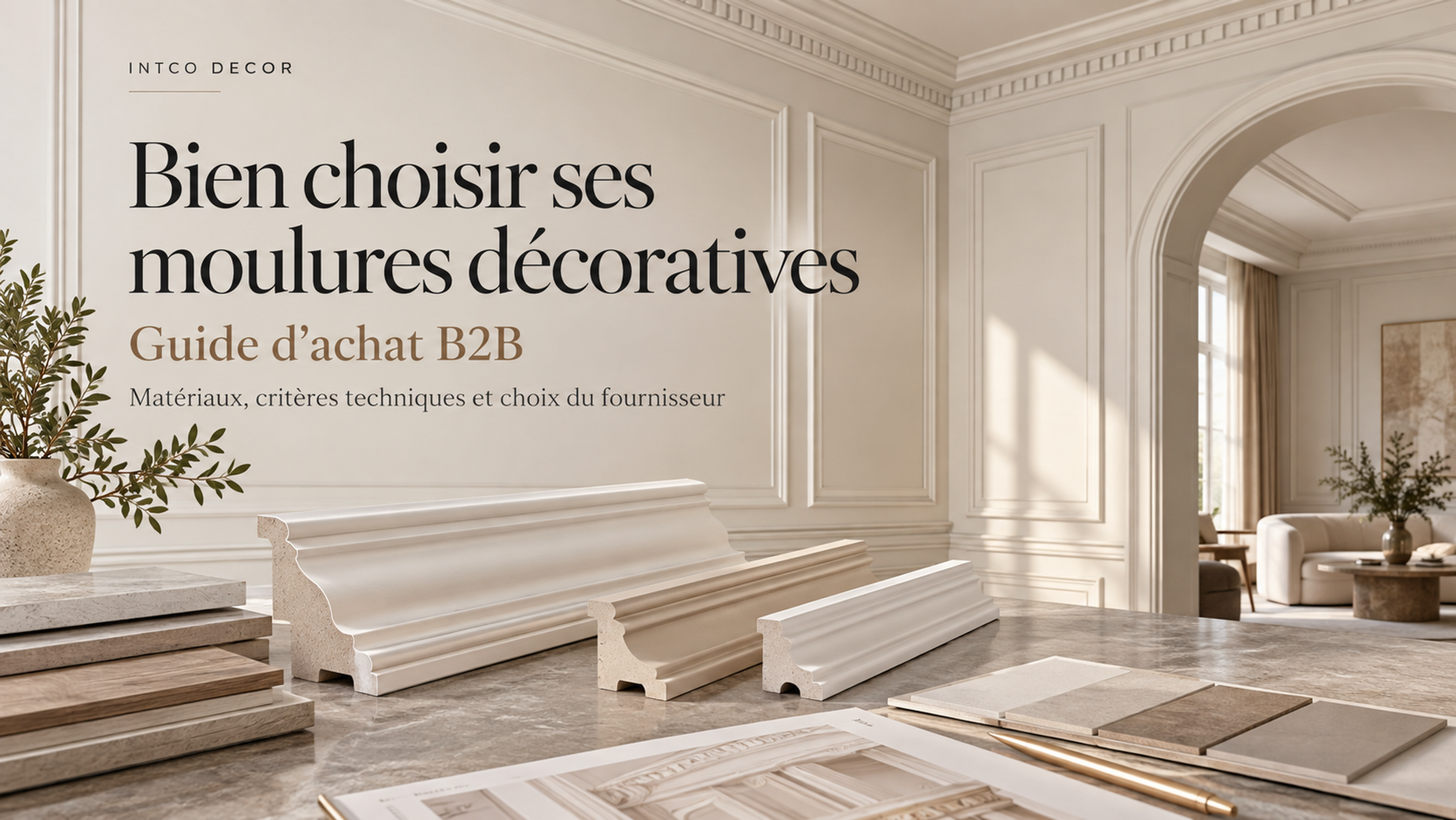 Bien choisir ses moulures décoratives : le guide d'achat pour professionnels