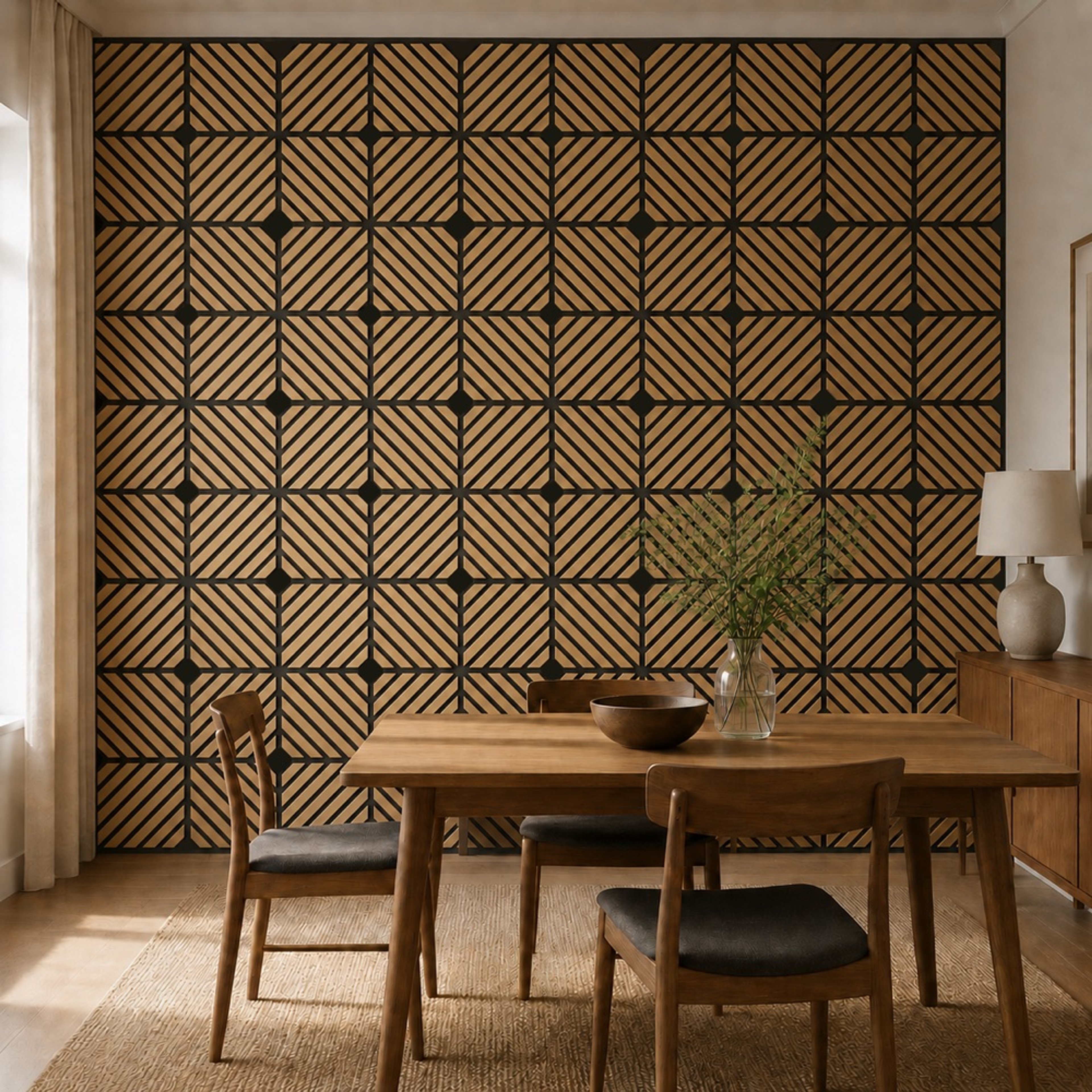 INTCO MA0001 MDF Acoustic Panel, MDF&PET, 300X300X18mm (view 3)