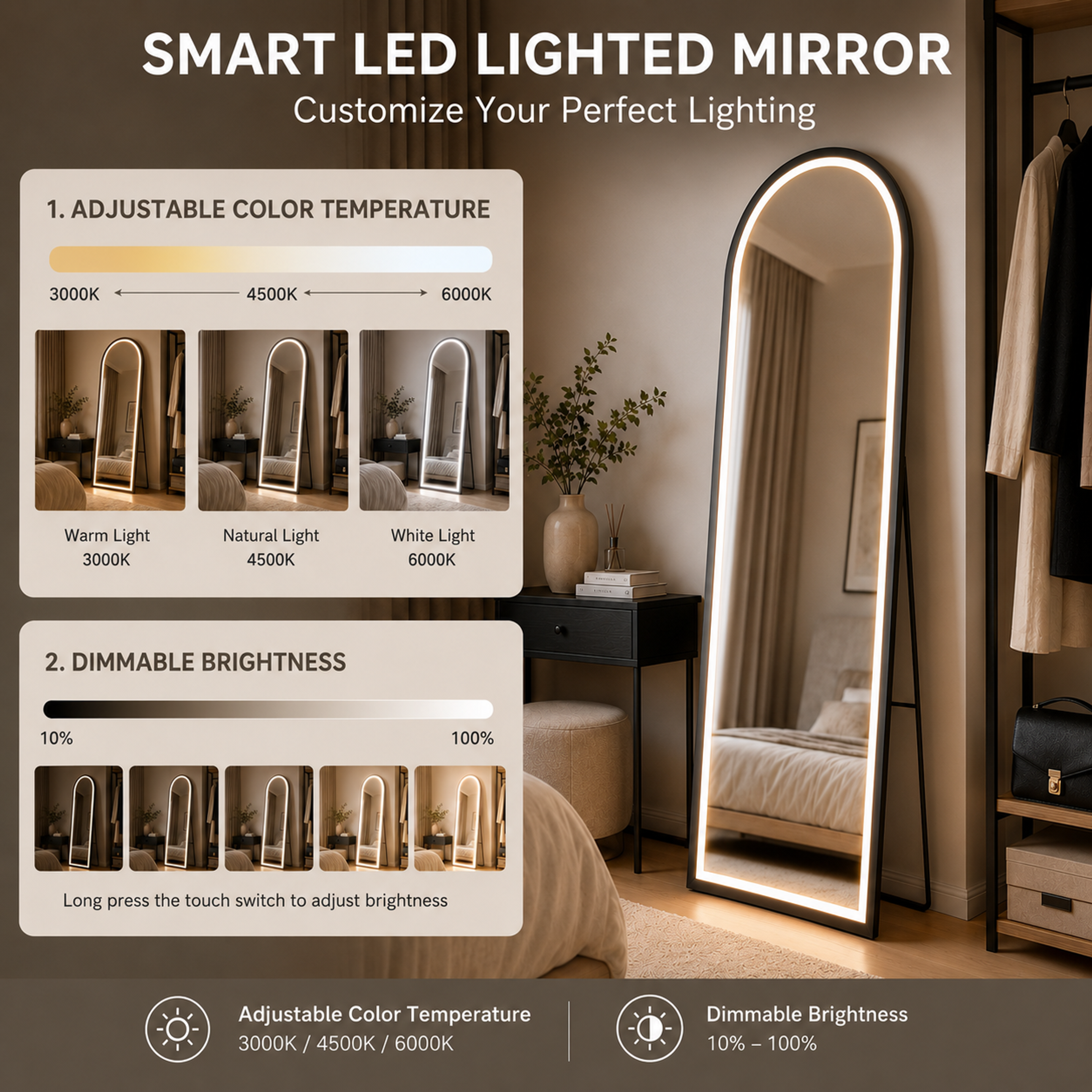 INTCO 470681 LED Mirror, Aluminium, 500*1600mm (view 4)