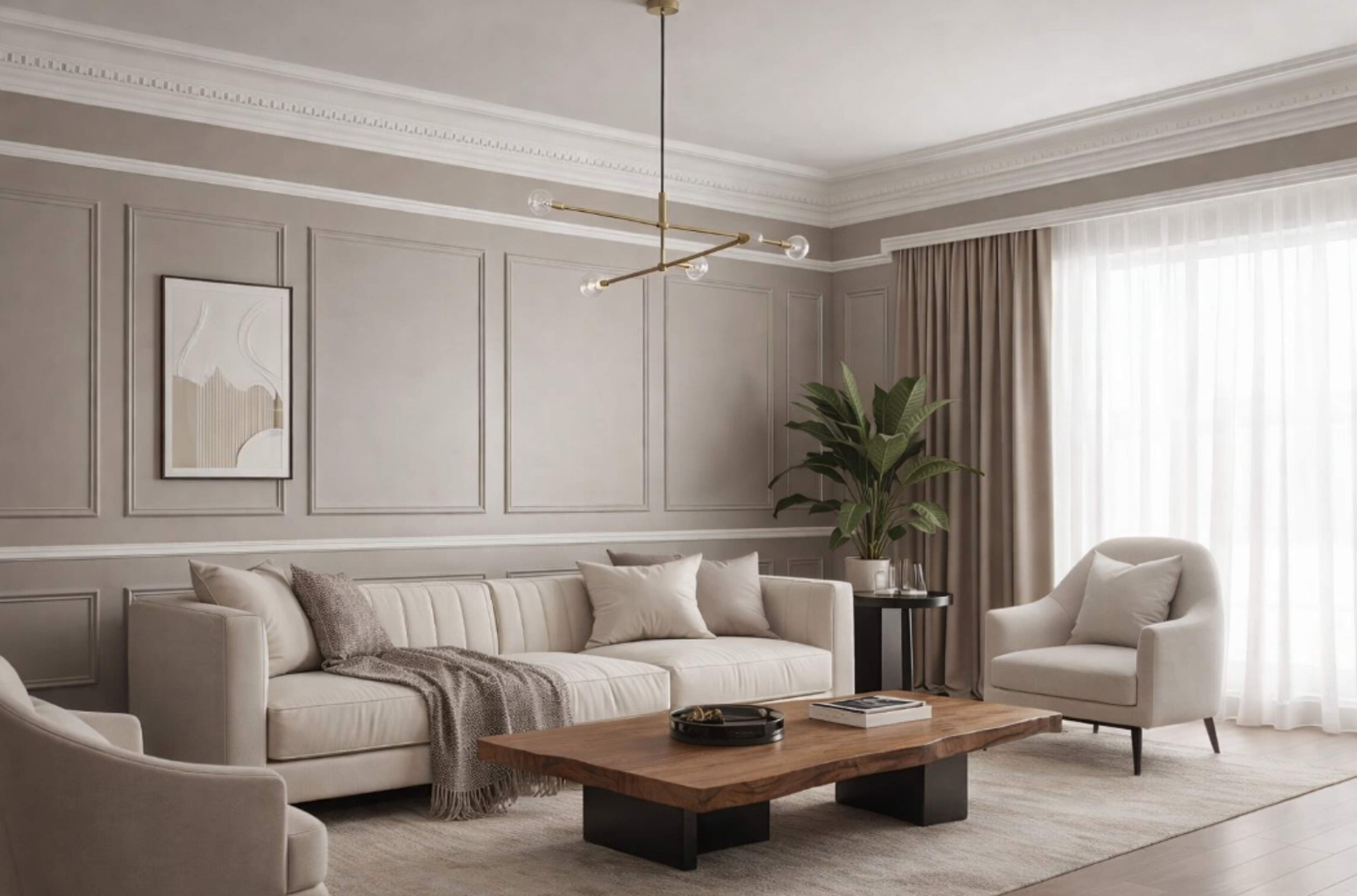 Spacious Modern Living Room