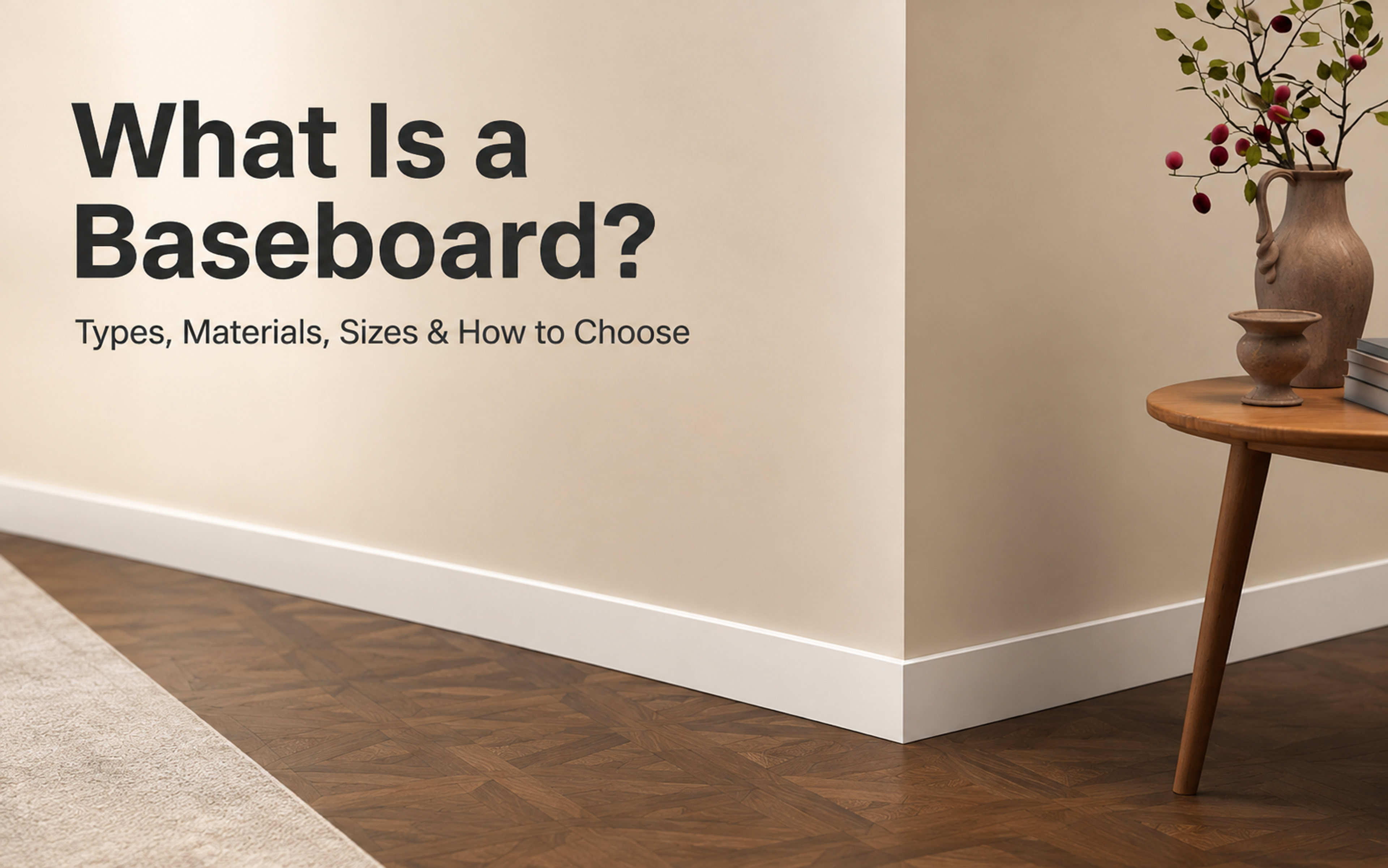 What Is a Baseboard? Types, Materials, Sizes, and How to Choose