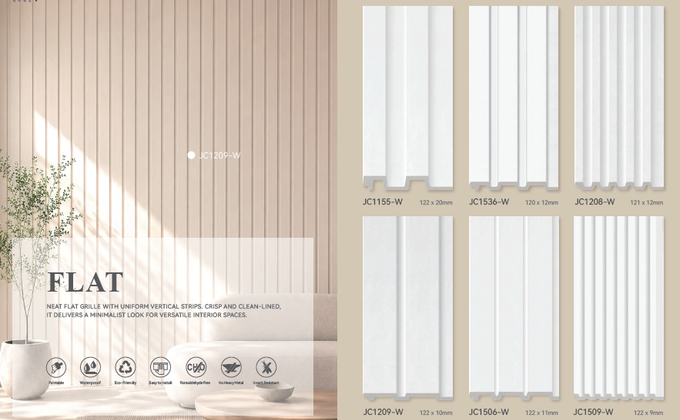 Flat and Fluted Louvers panel