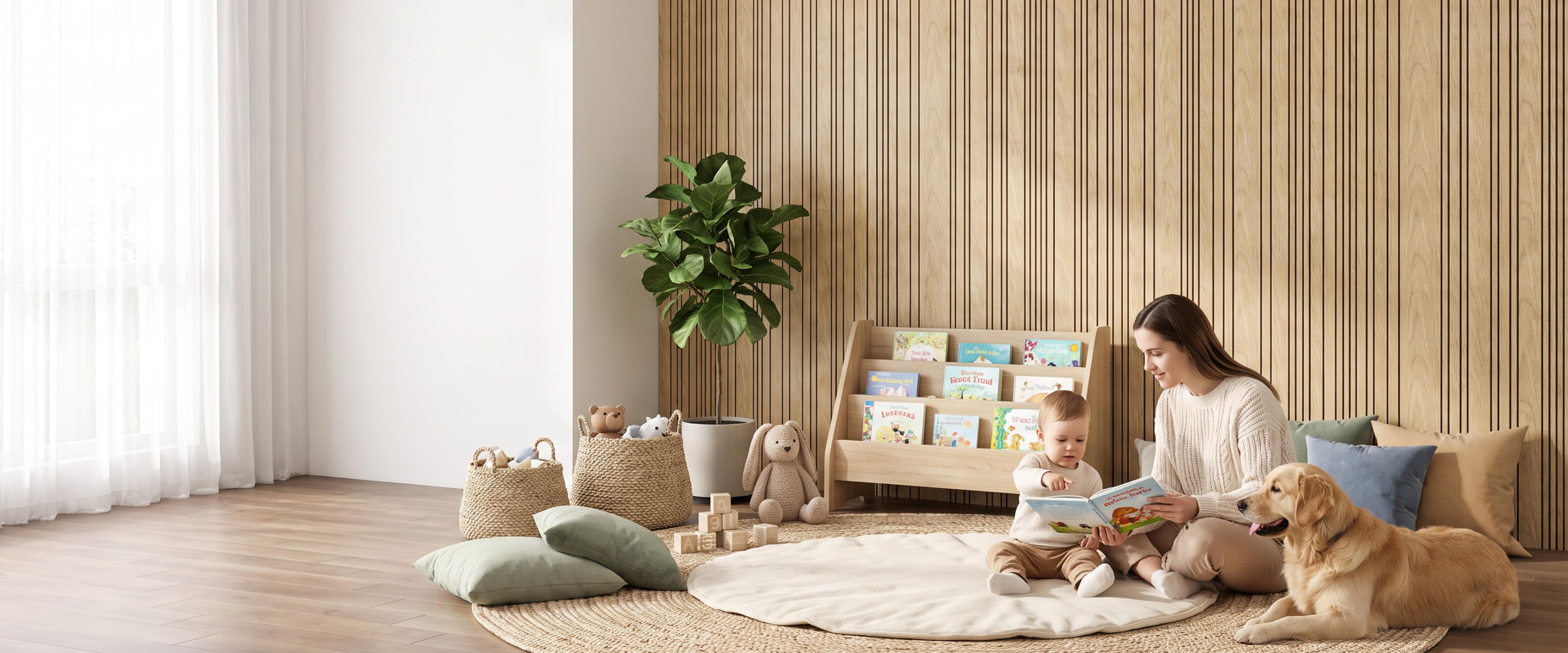 An interior wall clad in INTCO PS wall panels