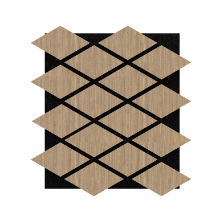MA0089 DIY MDF acoustic panel finish