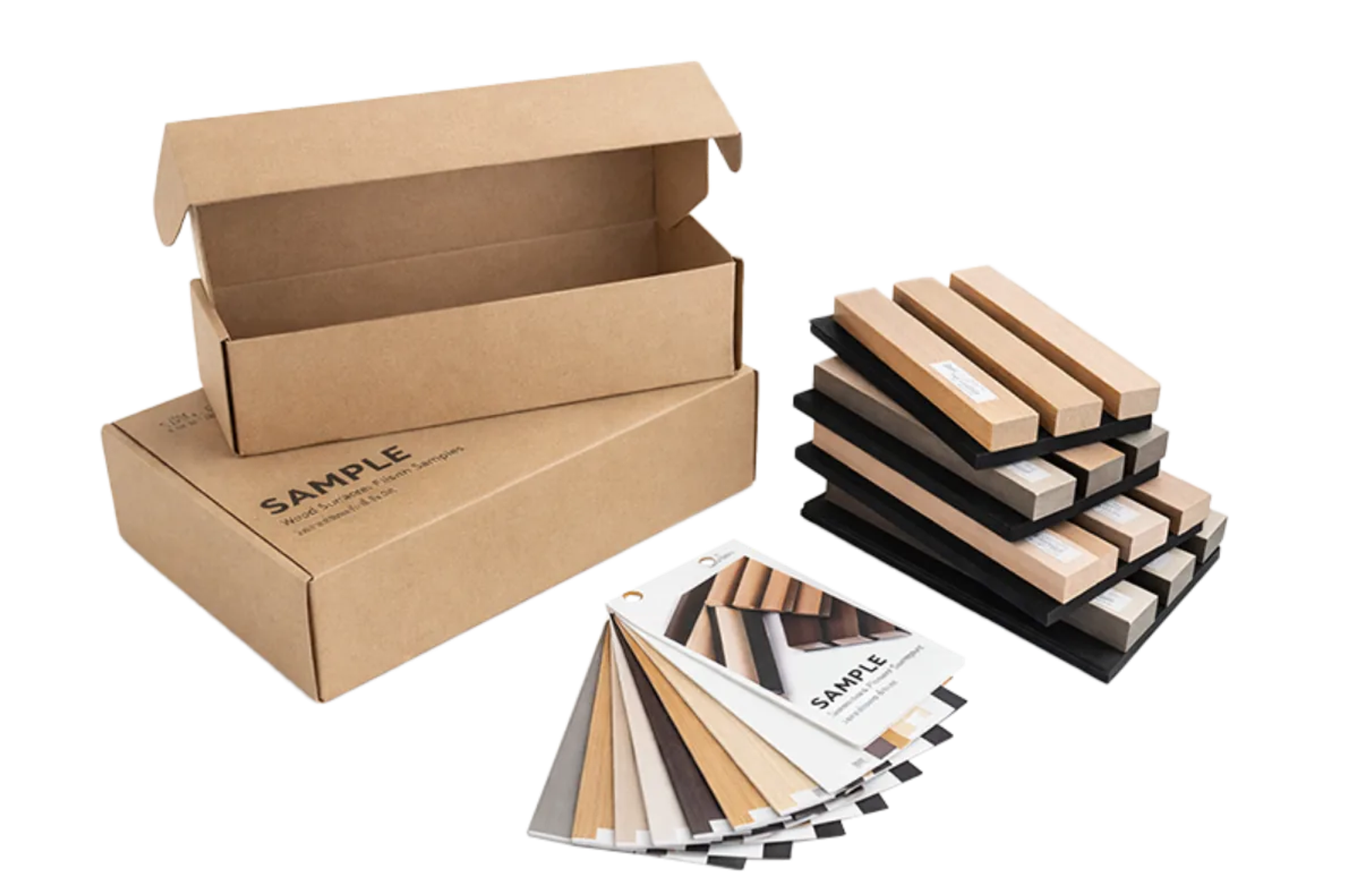 INTCO DECOR sample box with panel and colour-card samples