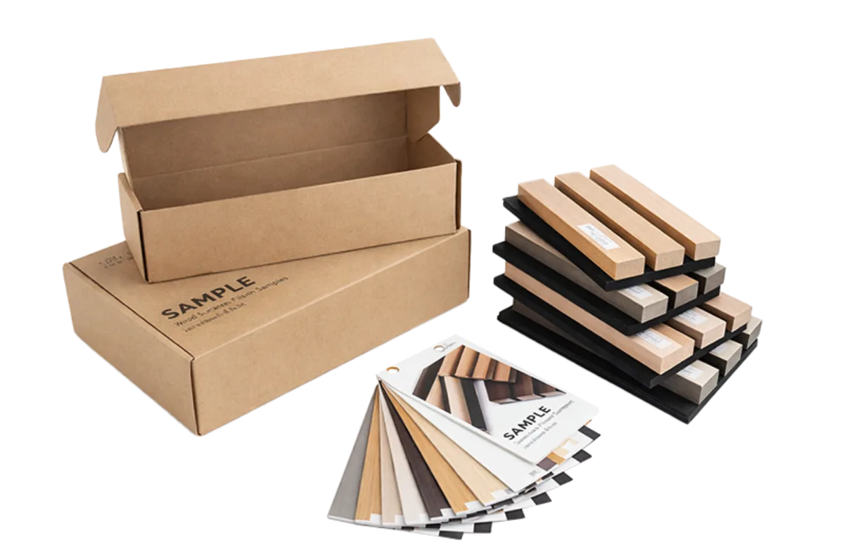 INTCO DECOR sample box with panel and colour-card samples