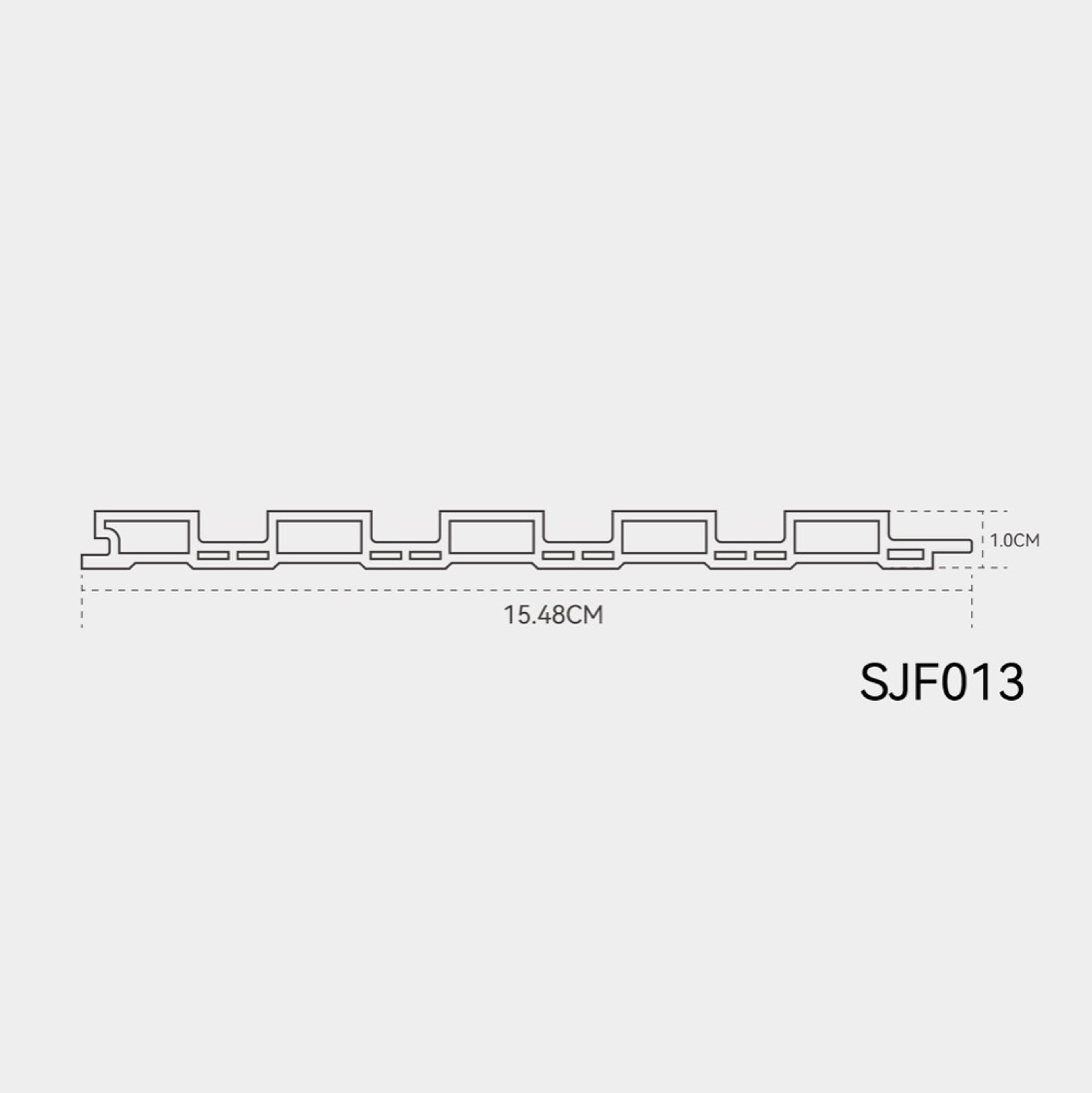 INTCO SJF013 WPC Wall Panel, WPC, 2900X154.8X10mm (view 4)