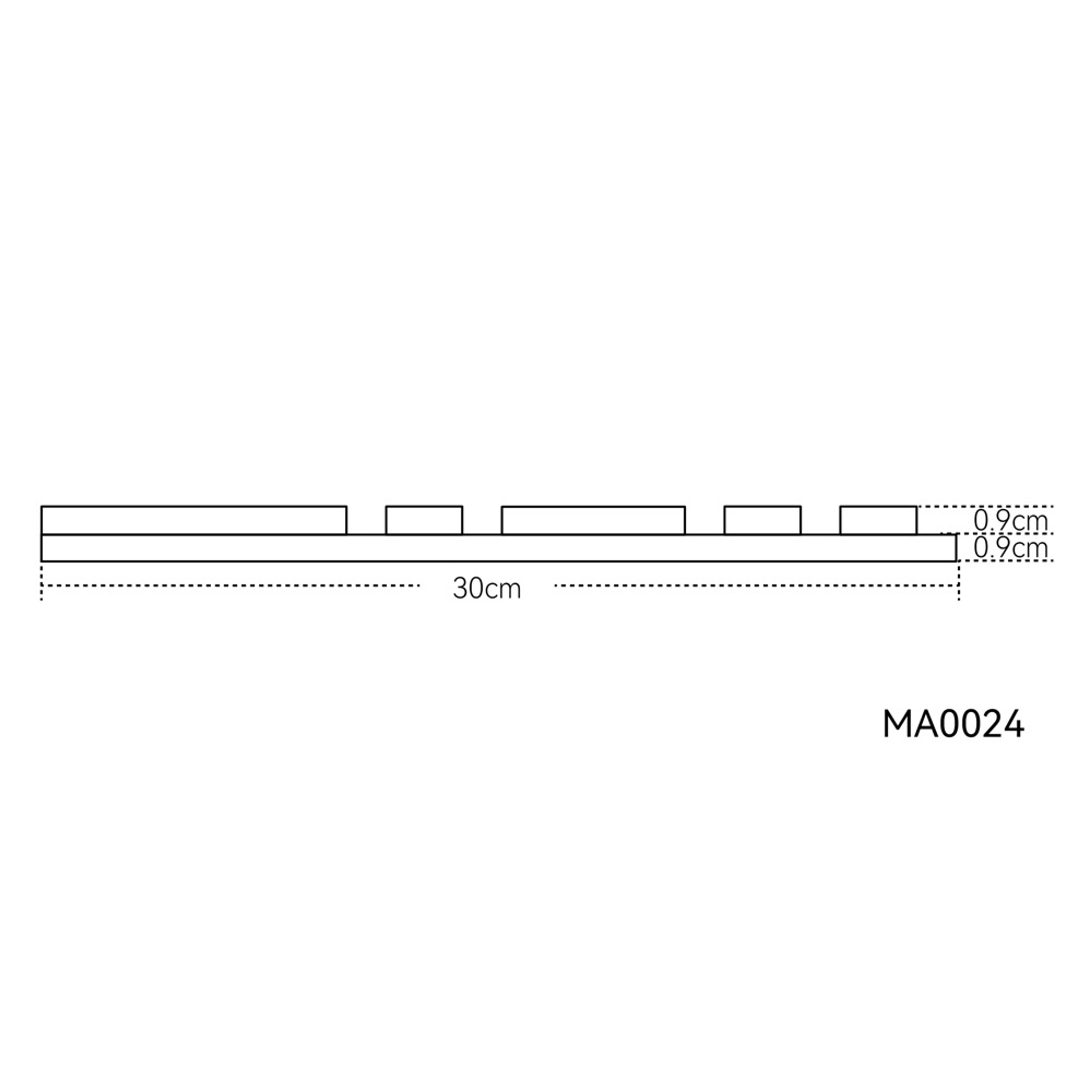 INTCO MA0024 MDF Acoustic Panel, MDF&PET, 2400X600X18mm (view 4)