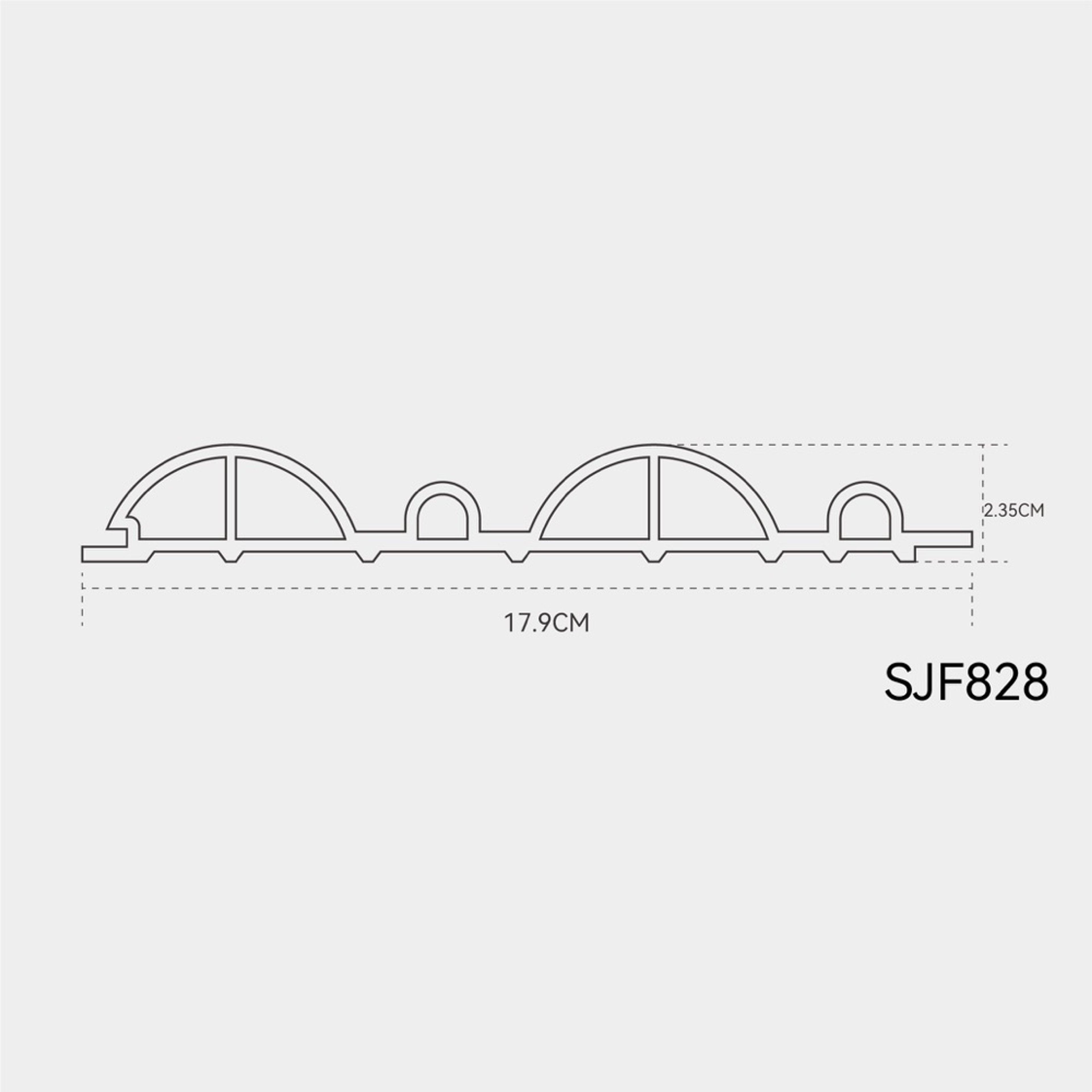 INTCO SJF828 WPC Wall Panel, WPC, 2900X179X23.5mm (view 4)