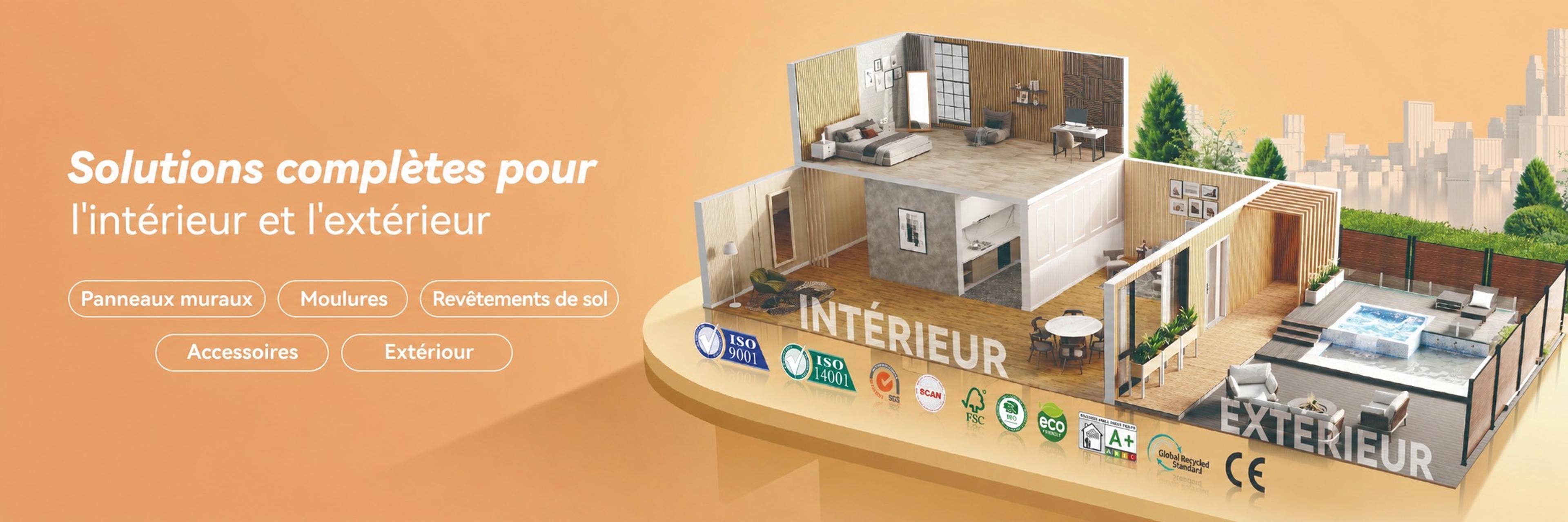INTCO Decor — Solutions complètes pour l’intérieur et l’extérieur : panneaux muraux, moulures, revêtements de sol, accessoires, extérieur