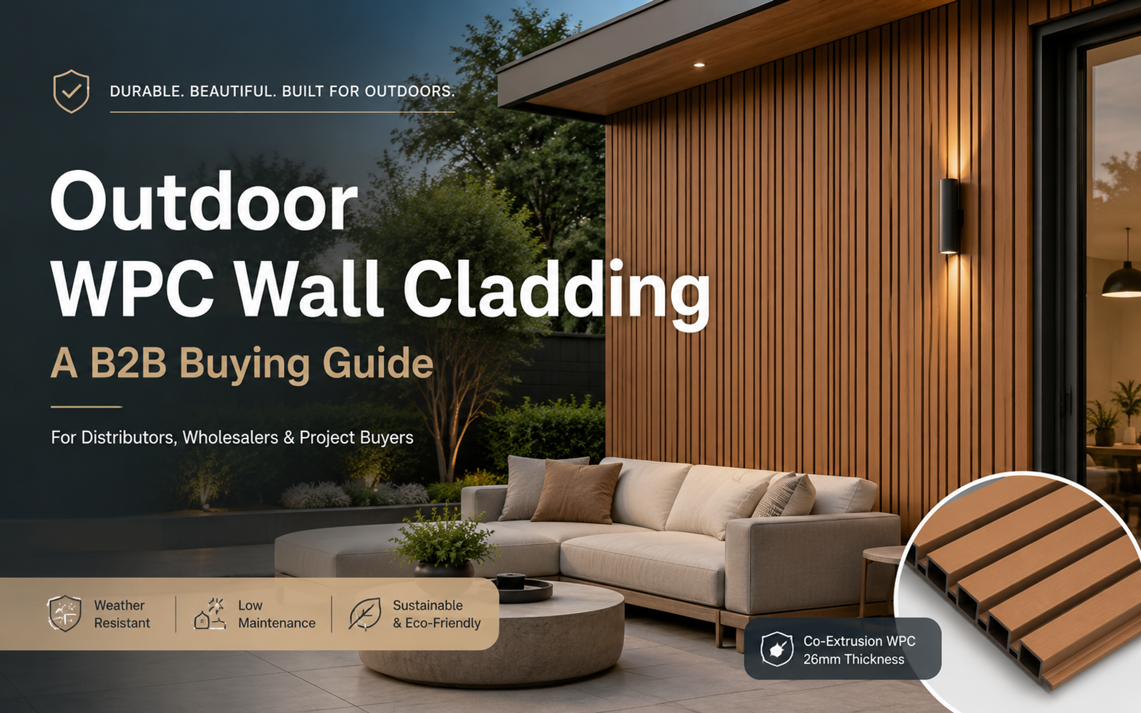 Outdoor WPC Wall Cladding: A B2B Buying Guide