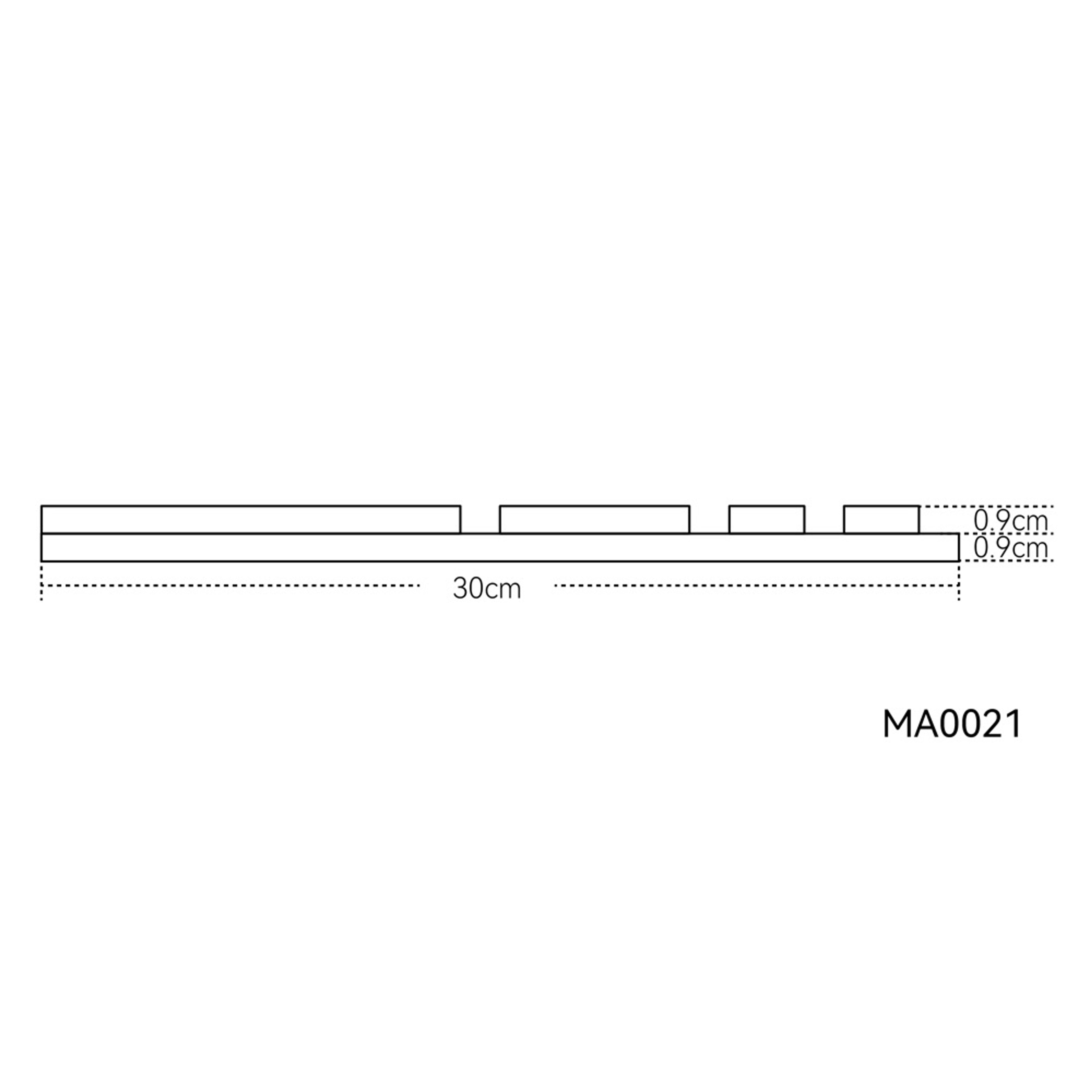 INTCO MA0021 MDF Acoustic Panel, MDF&PET, 2400X600X18mm (view 4)