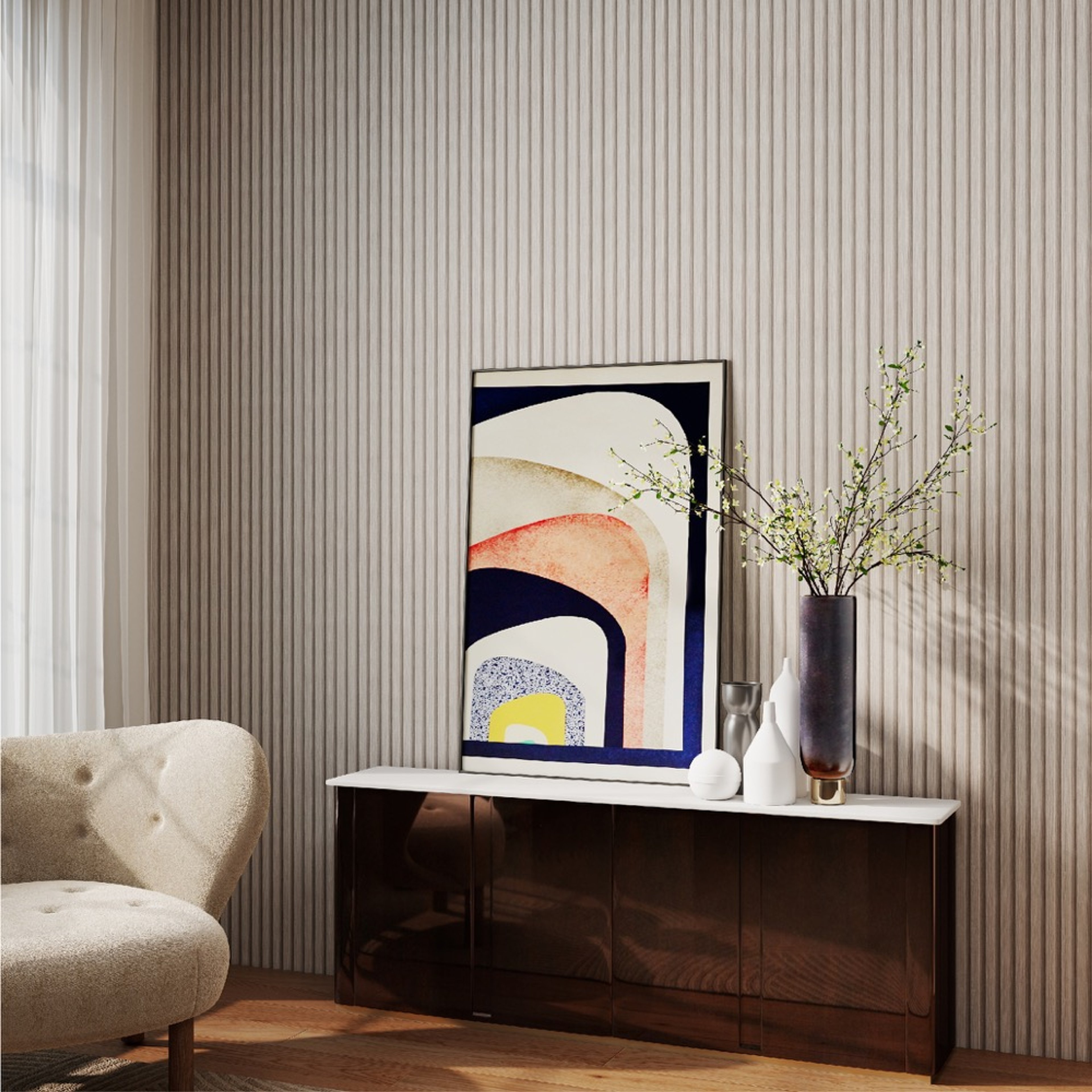INTCO SJF014 WPC Wall Panel, WPC, 2900X203X12mm (view 3)