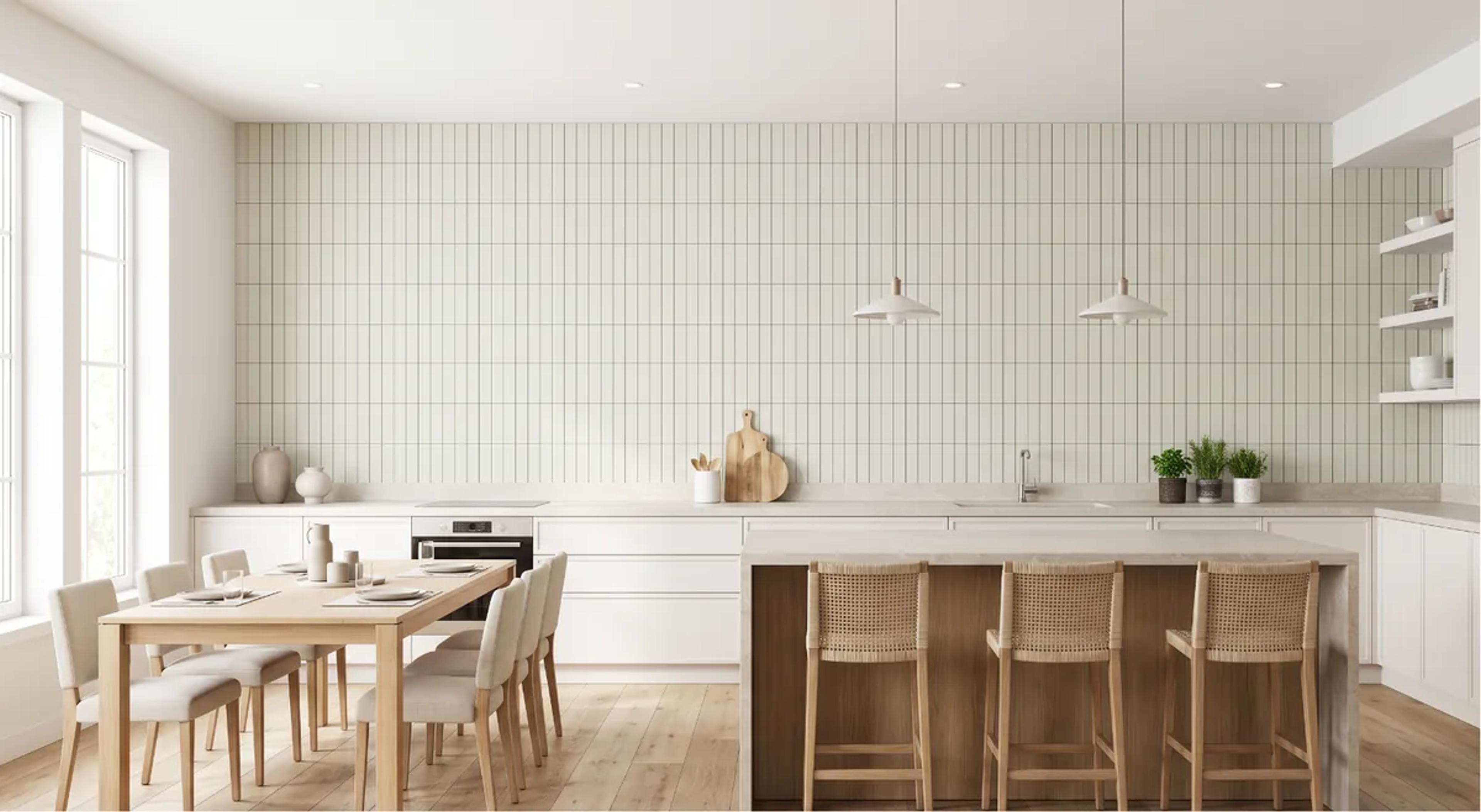 Solid Color SPC wall panels in an interior setting