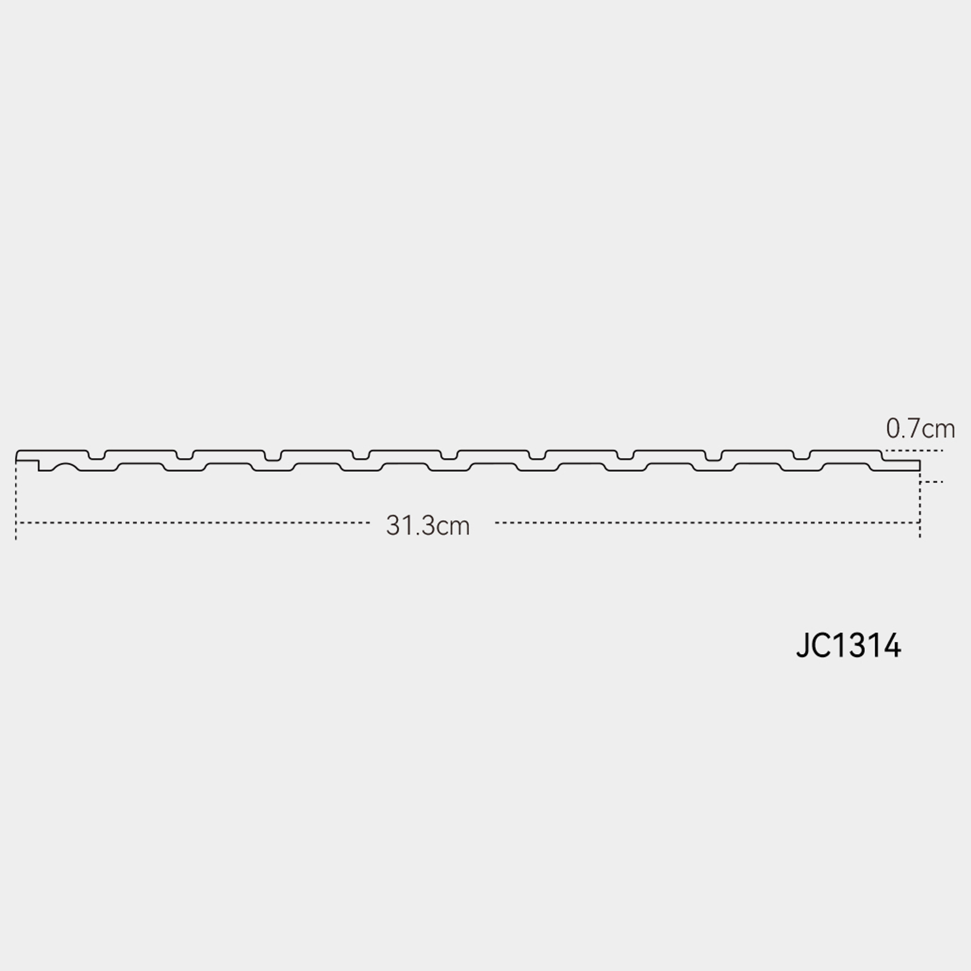 INTCO JC1314 PS Wall Panel, PS, 2900X313X7mm (view 4)