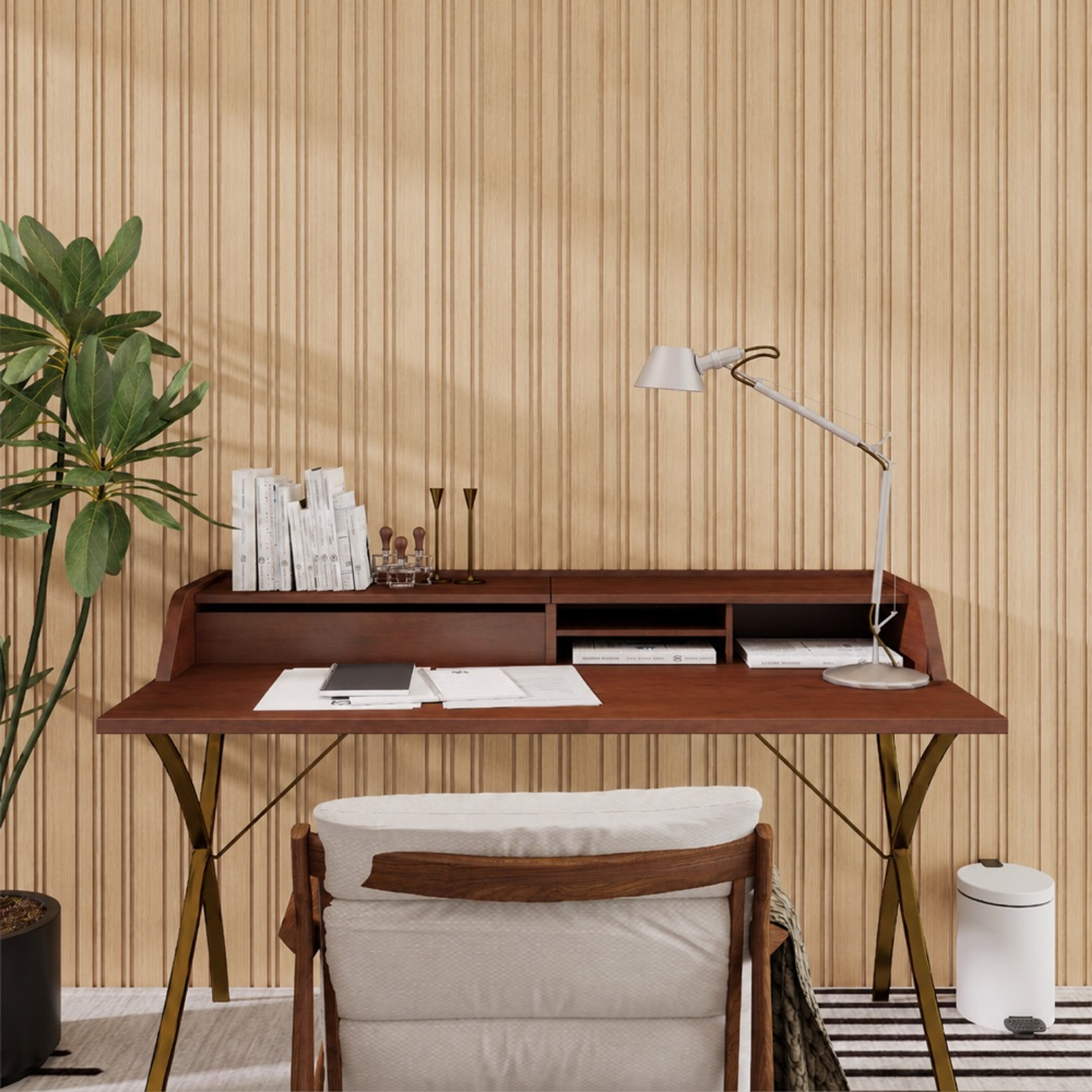 INTCO JM1662 MDF 3D Wall Panel, MDF&PET, 2400X189X12mm (view 3)