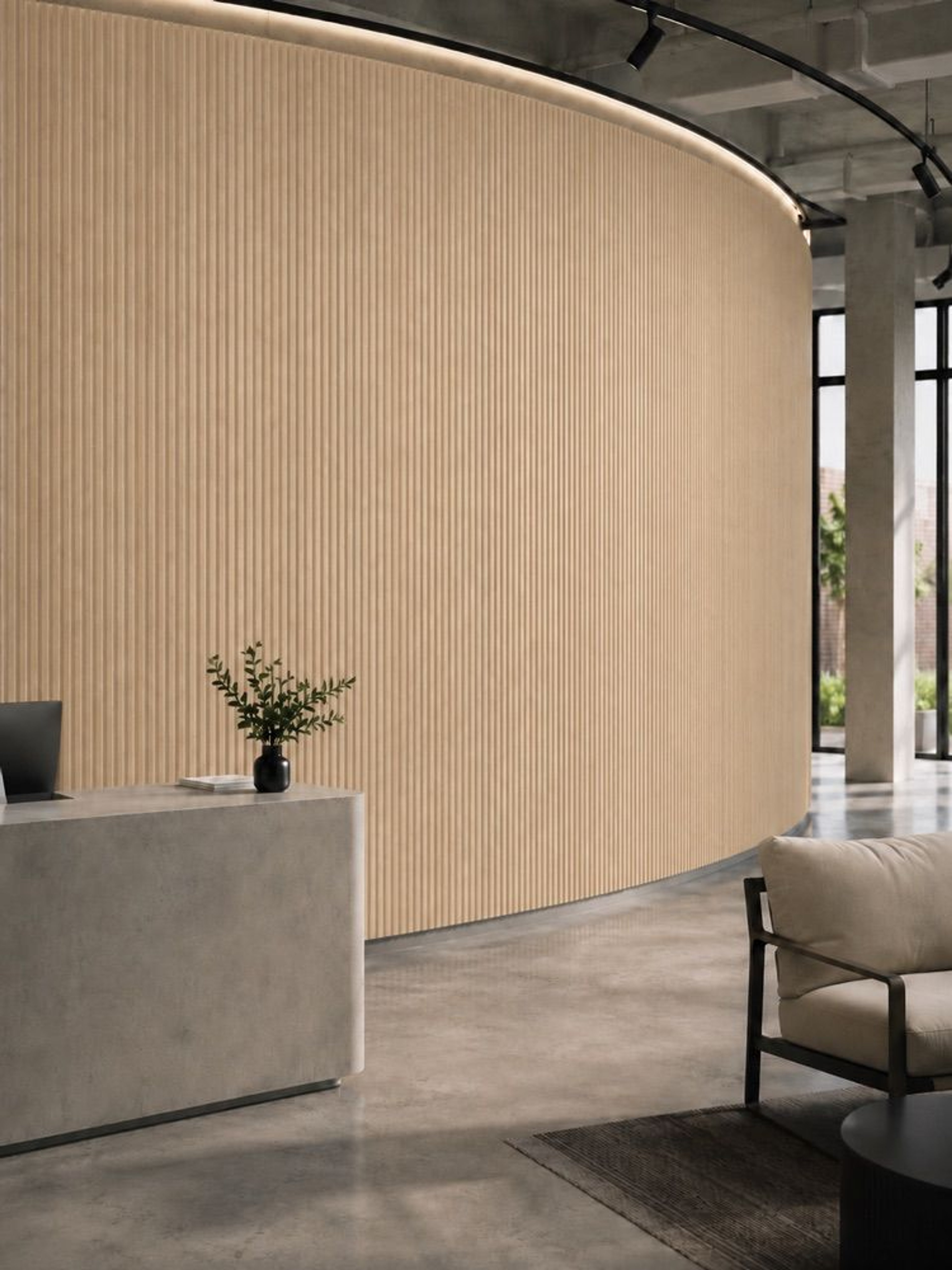 INTCO JM1683 MDF Flexible Panel, MDF&PET, 2400X300X12mm (view 3)