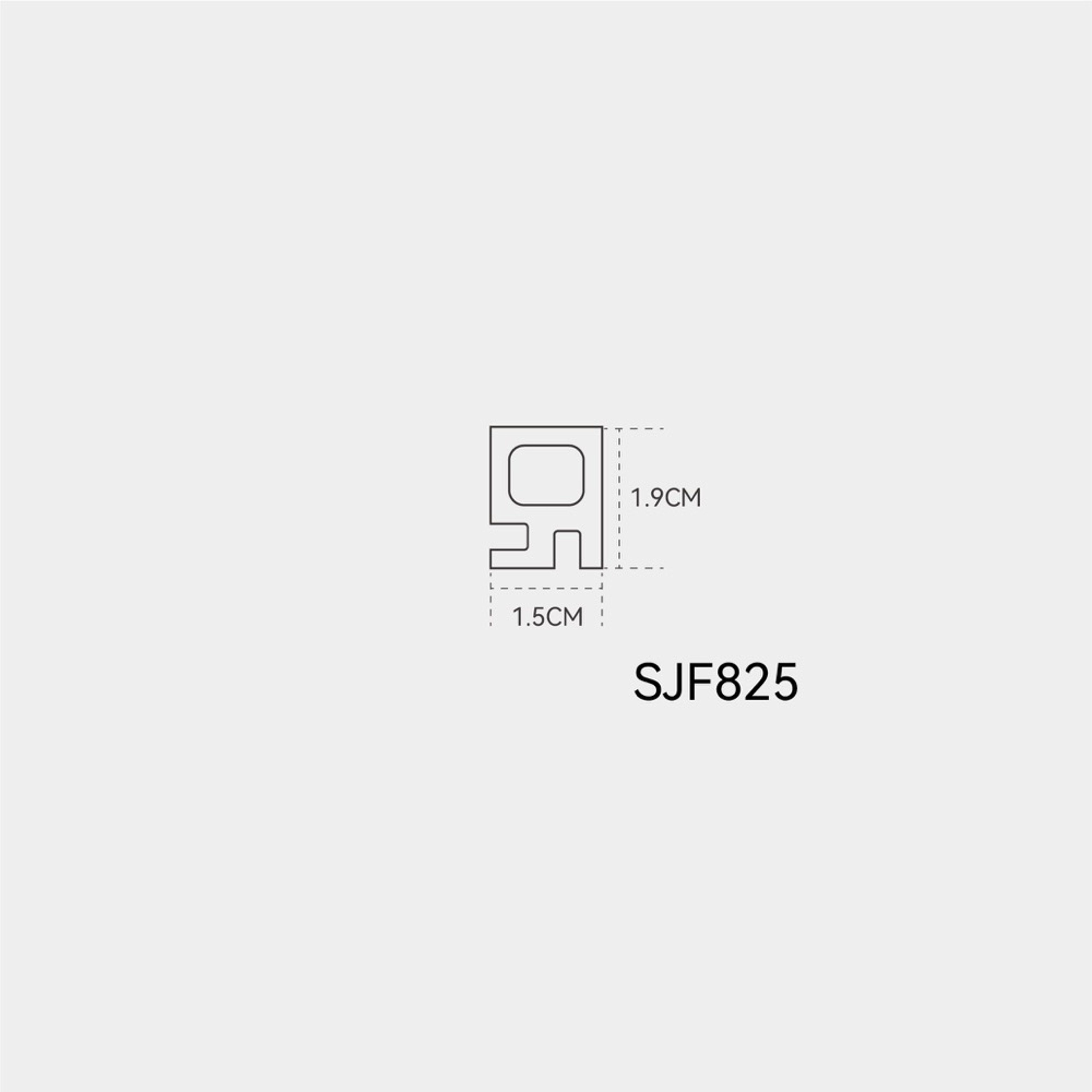 INTCO SJF825 WPC Wall Panel, WPC, 2900X15X19mm (view 4)