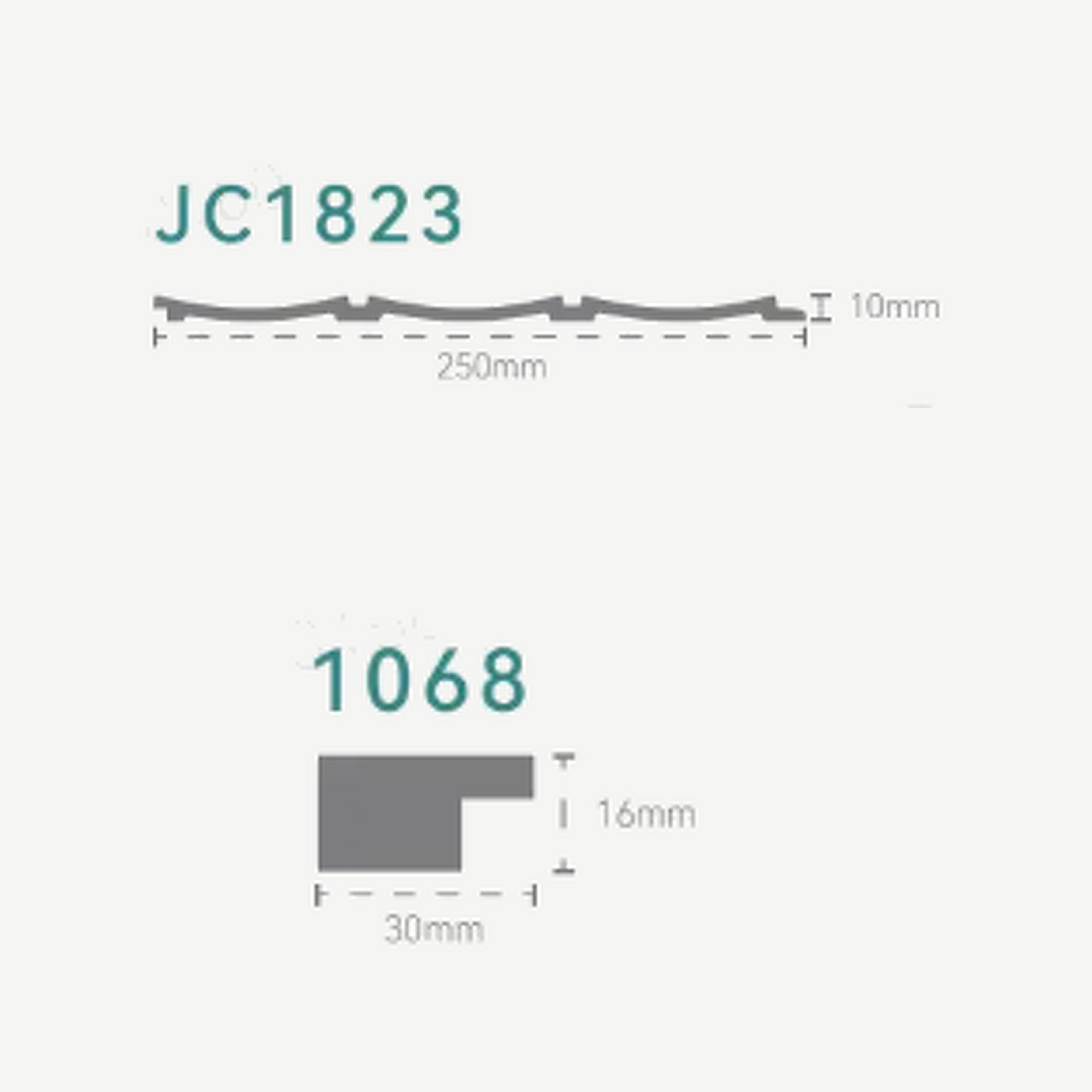 INTCO JC1823-1068 FRENCH WAVE PS Wall Panel Kit, PS (view 4)