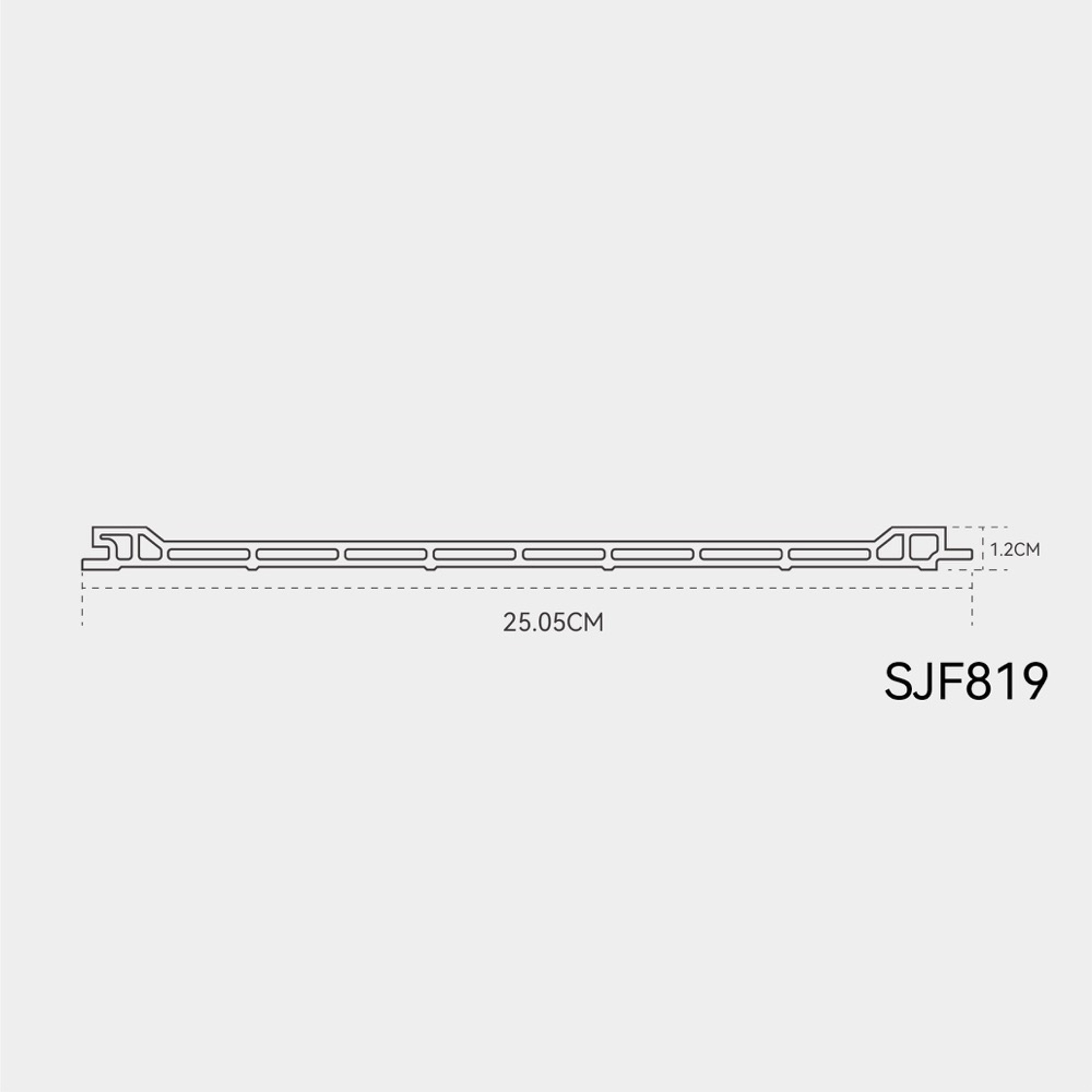 INTCO SJF819 WPC Wall Panel, WPC, 2900X250.5X12mm (view 4)