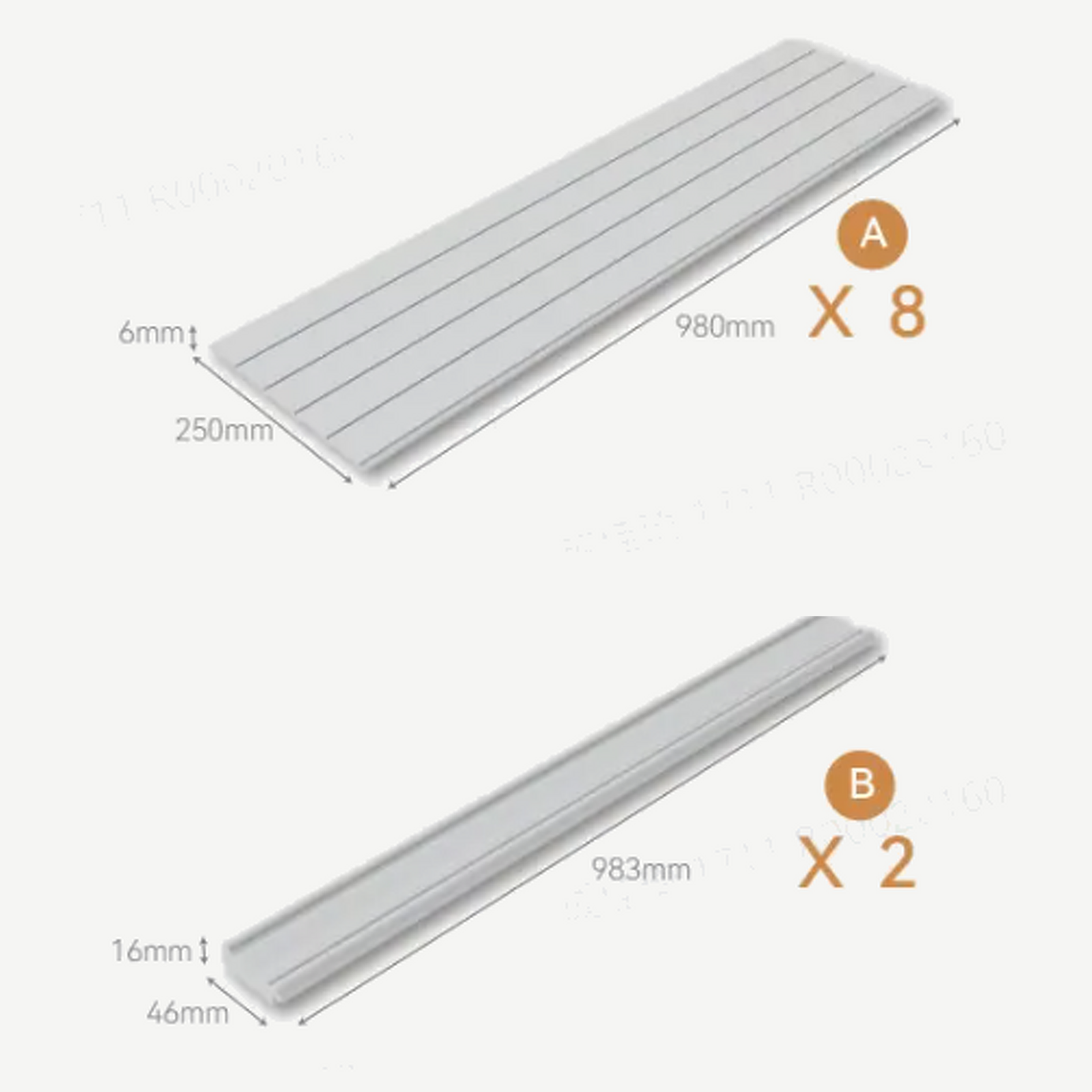 INTCO JC1820-2589 PURE STRIPE PS Wall Panel Kit, PS (view 2)
