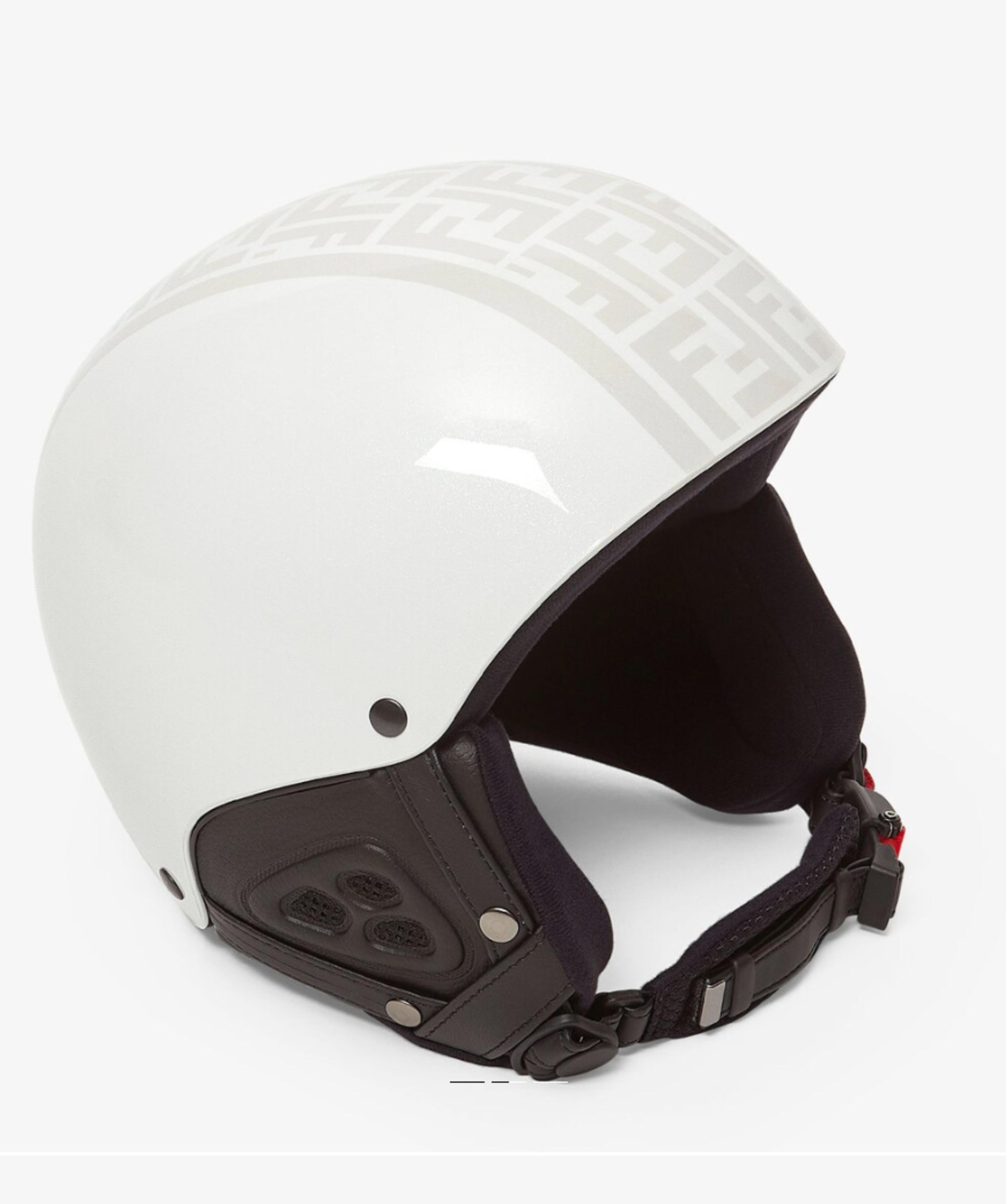 White Ski Helmet by Fendi