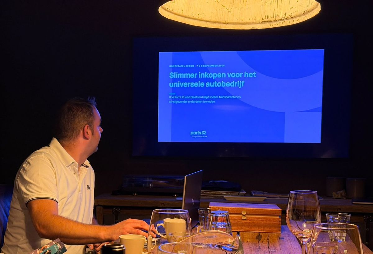 Presentatie van Parts iQ door Marc Verboon