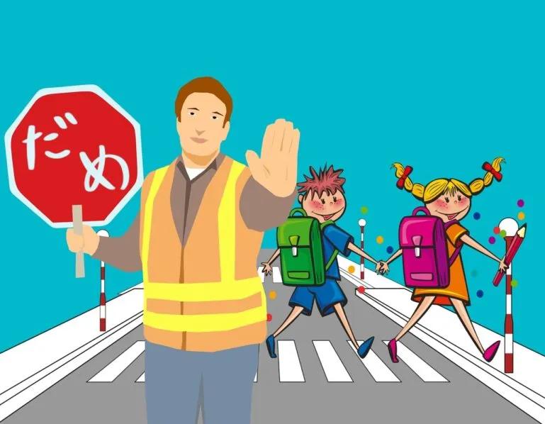 image of guy holding up a stop sign