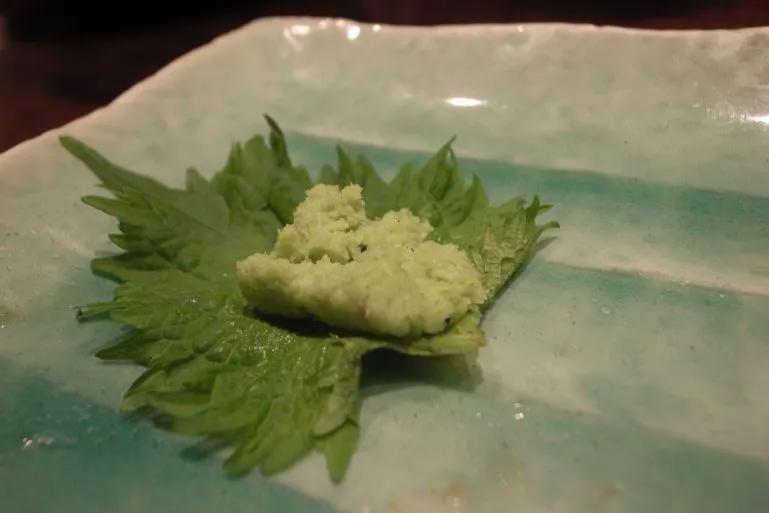 Wasabi On Green Shiso Leaves By June29 Min
