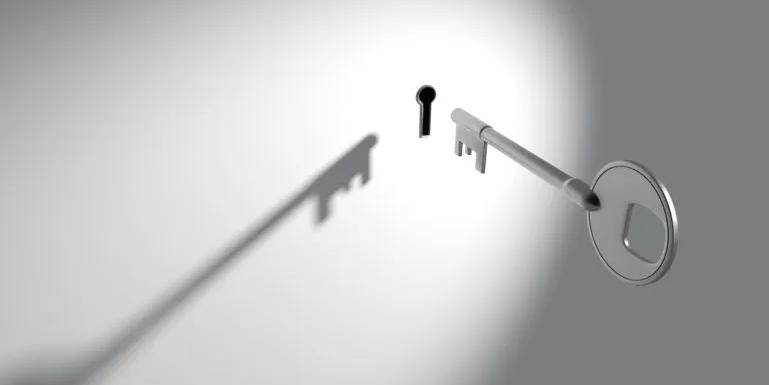 image of key unlocking