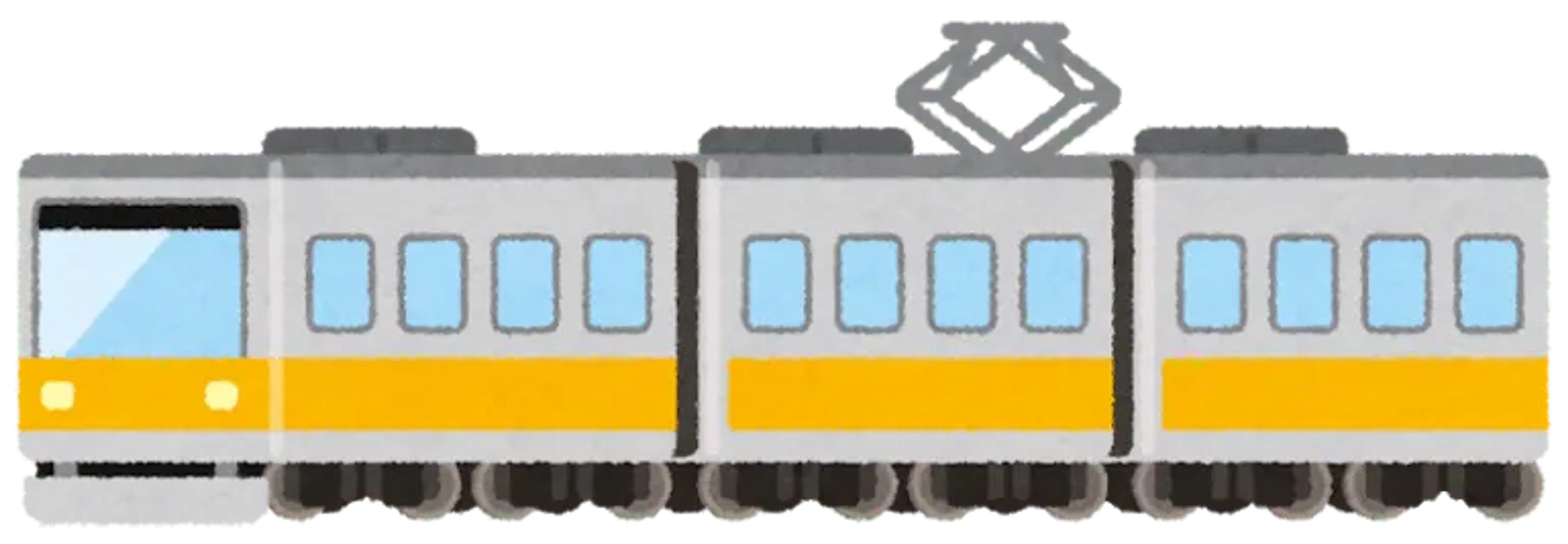 image of yellow train