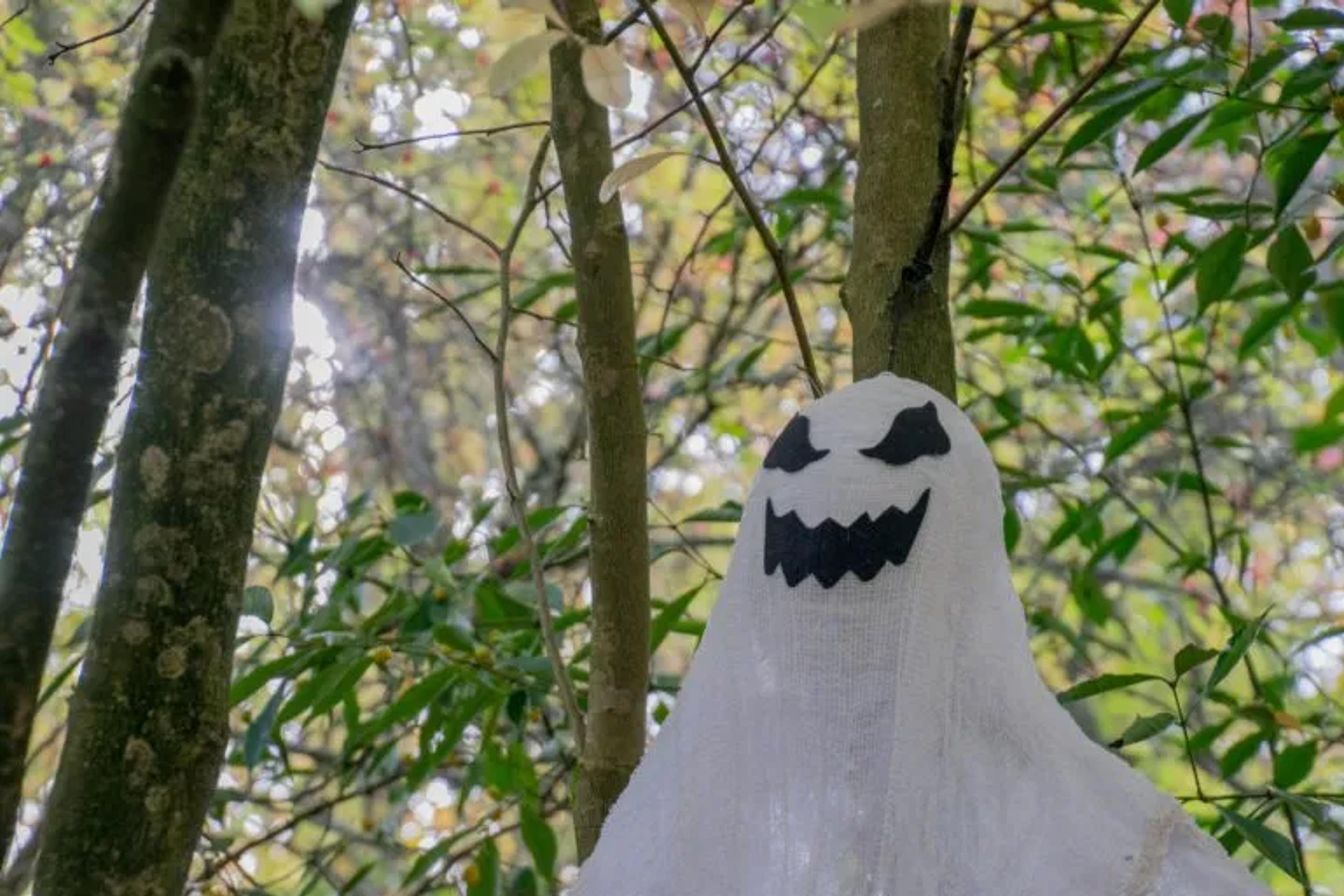 ghost decoration outside