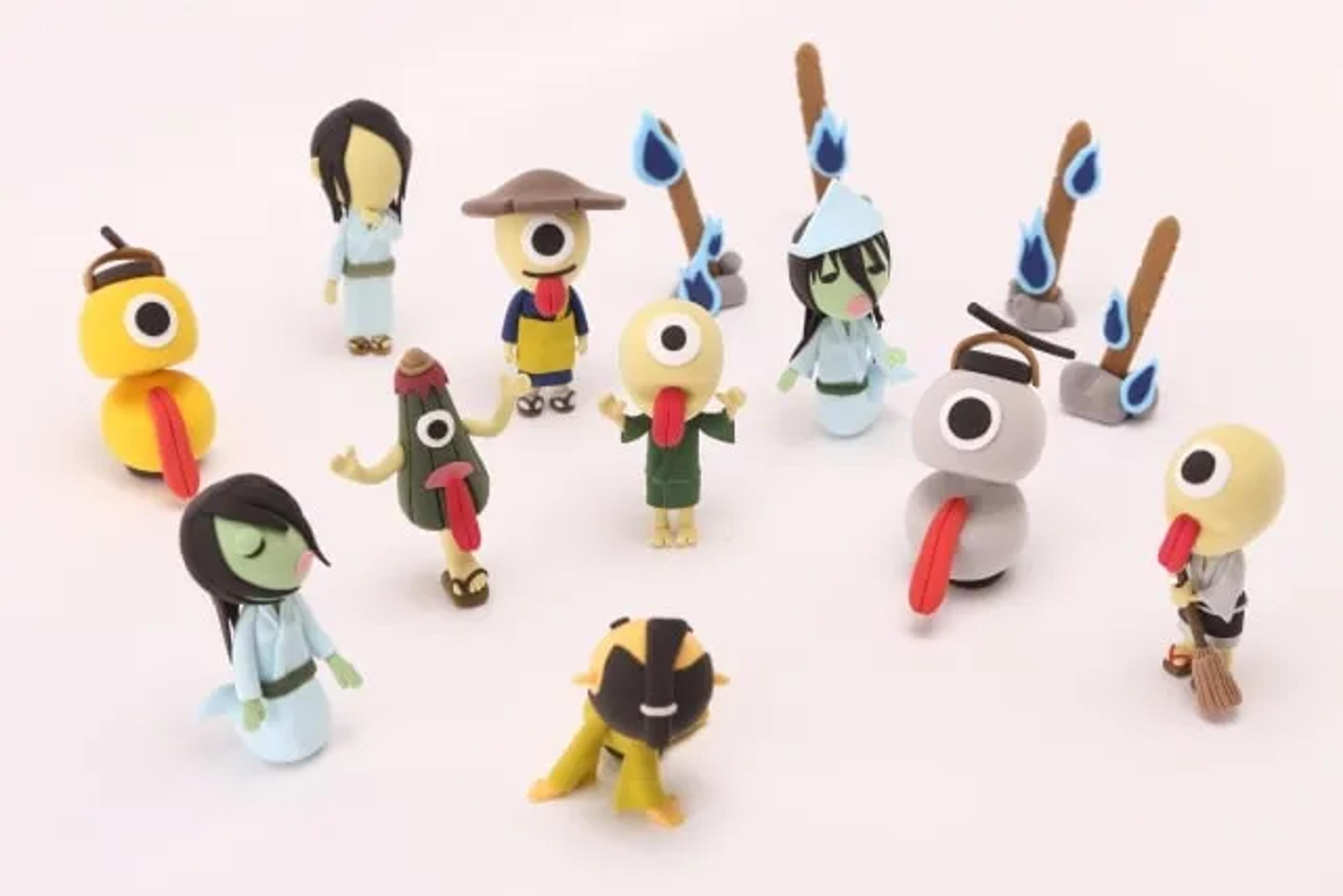 clay yokai or japanese monsters