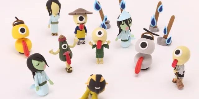 clay yokai or japanese monsters
