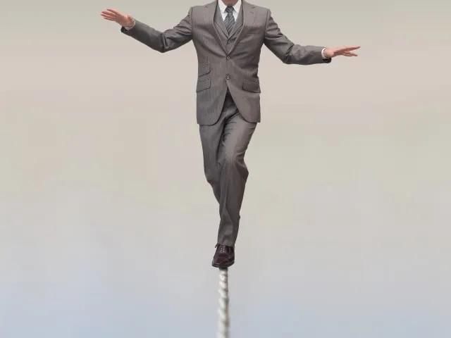 dangerous tight rope walk