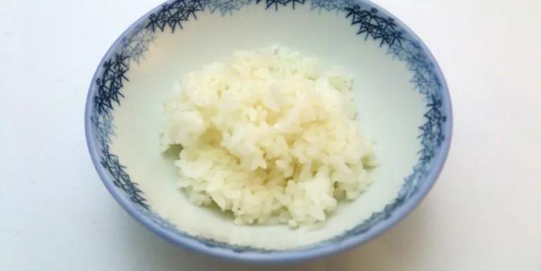 image of bowel of just a small amount of rice