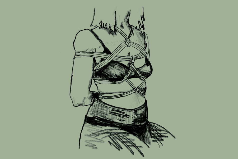 Shibari life drawing workshop model
