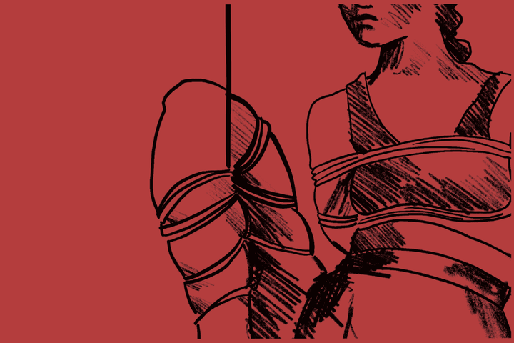 Shibari life drawing workshop model