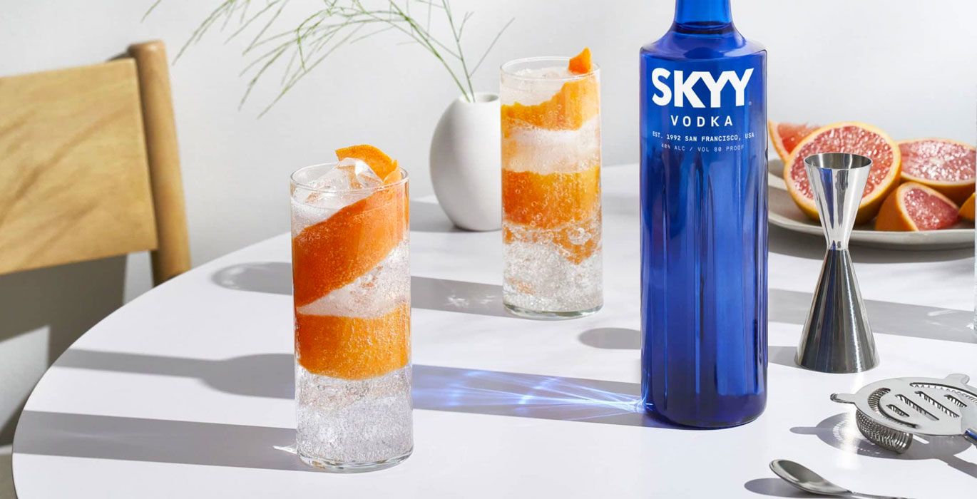 Skyy Vodka and Soda
