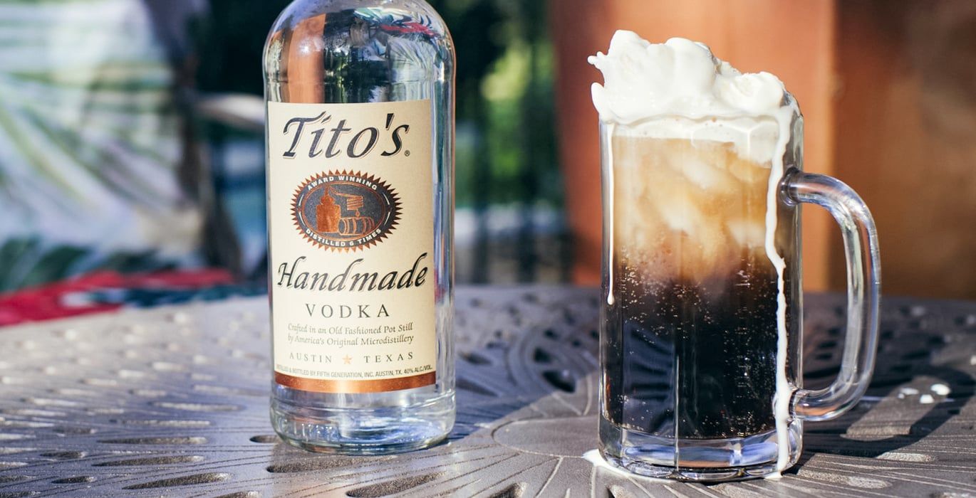 Tito's Root Beer Float