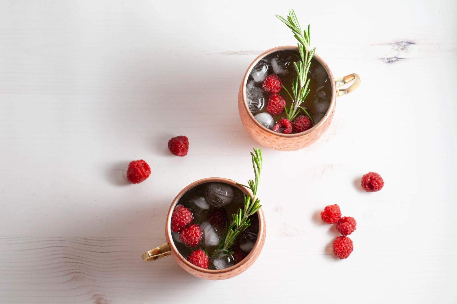Raspberry Rum Mule