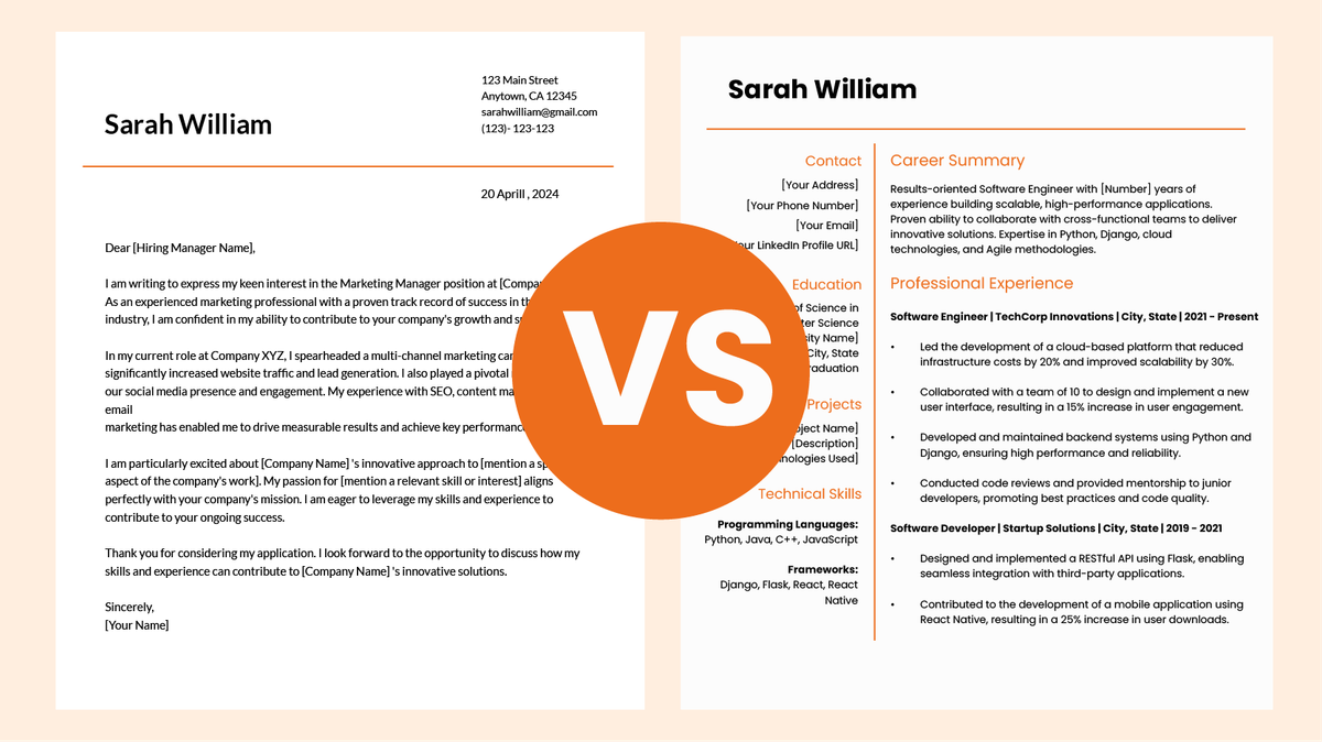 Cover Letter vs. Resume: What’s the Difference & Why You Need Both for Entry-Level Jobs