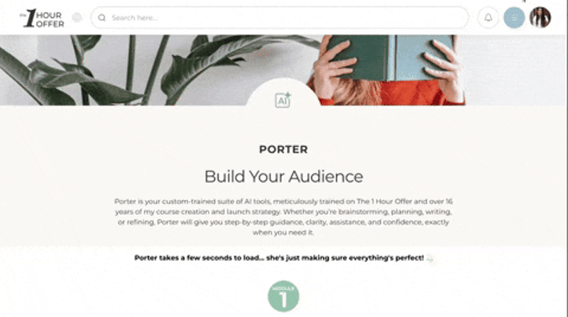 animated GIF showing a step-by-step writing process for cover letters