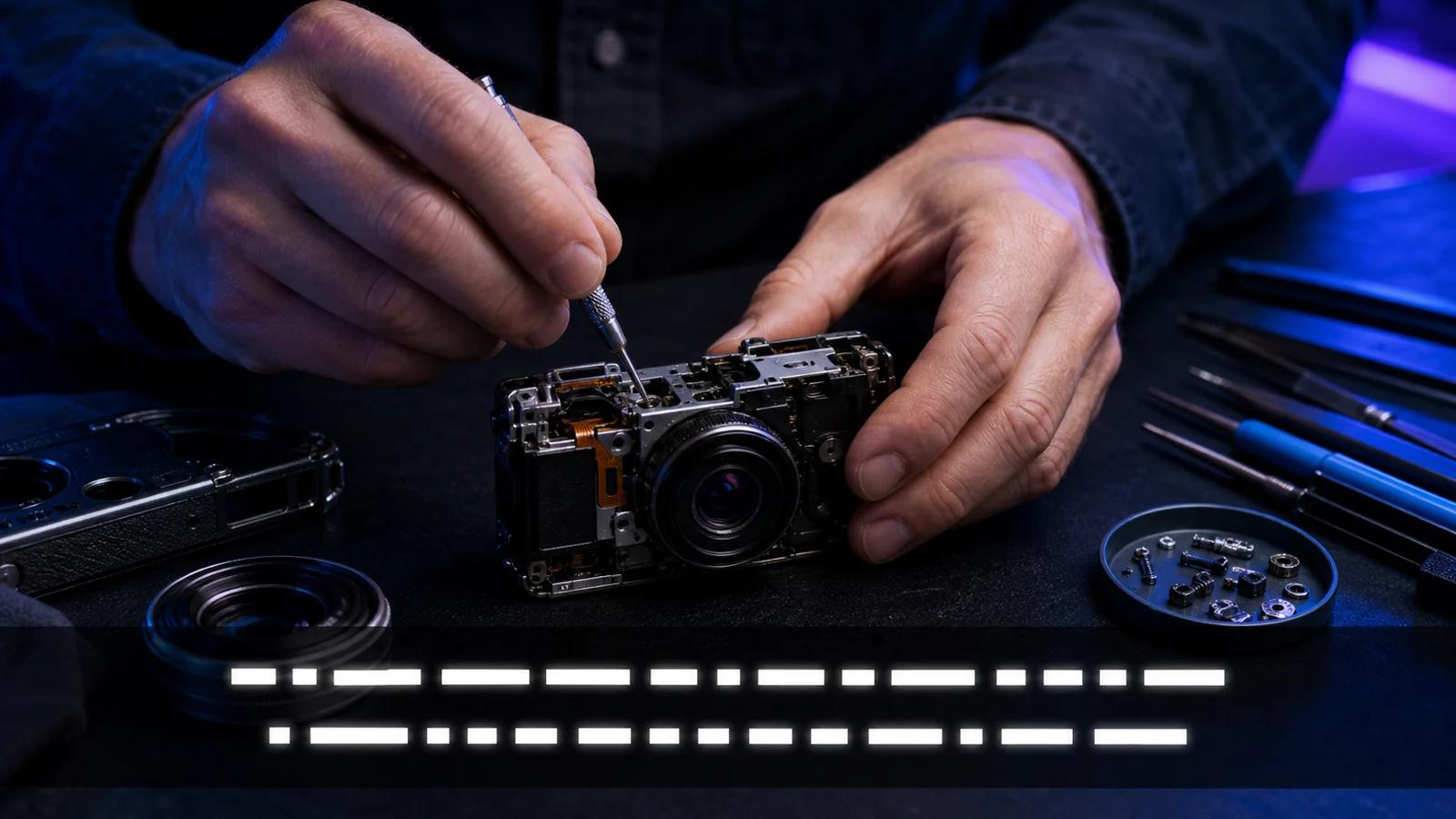 Tutorial-style video frame with hardcoded dialogue captions before cleanup