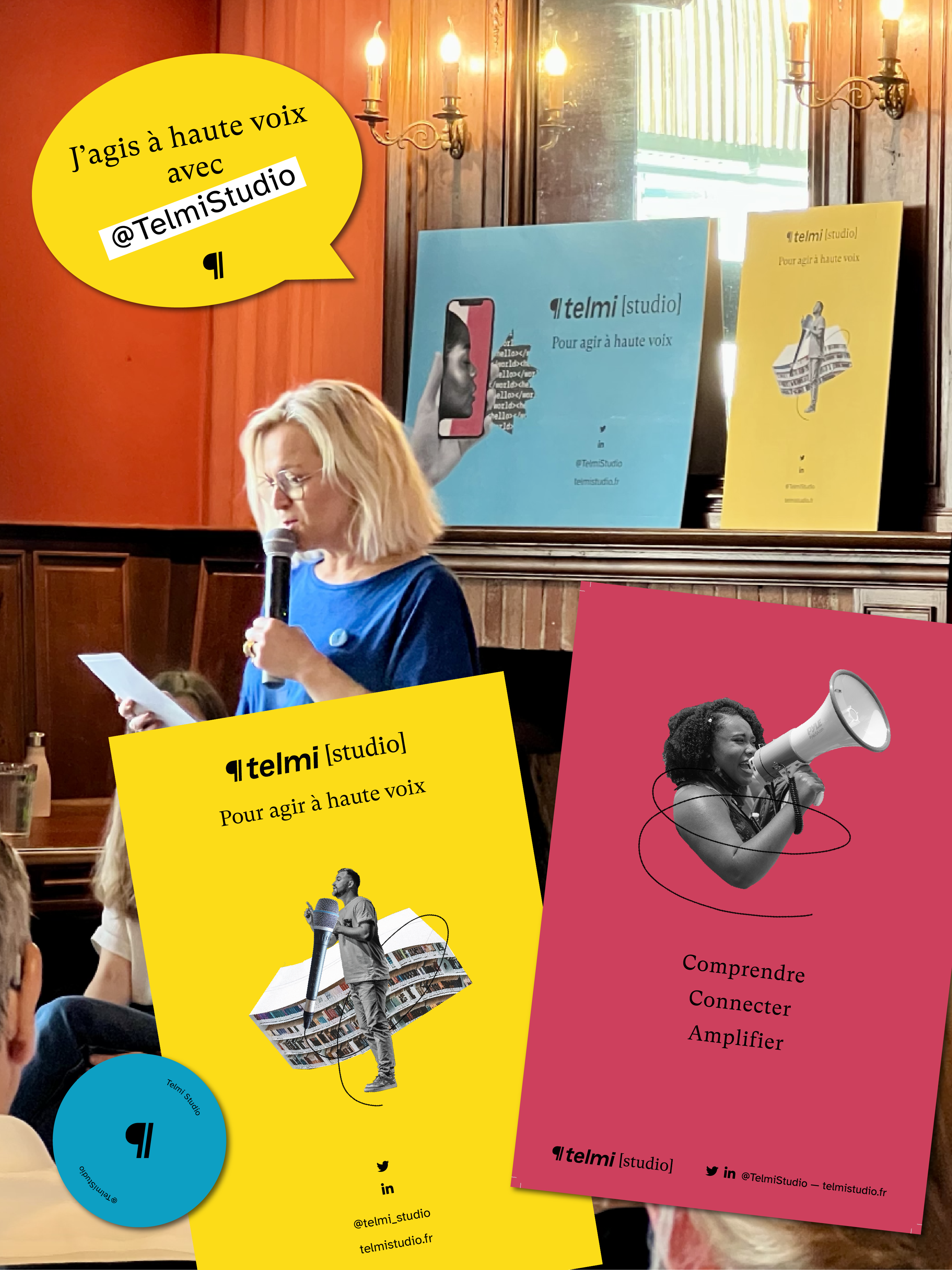 Illustration de la création d'identité du studio