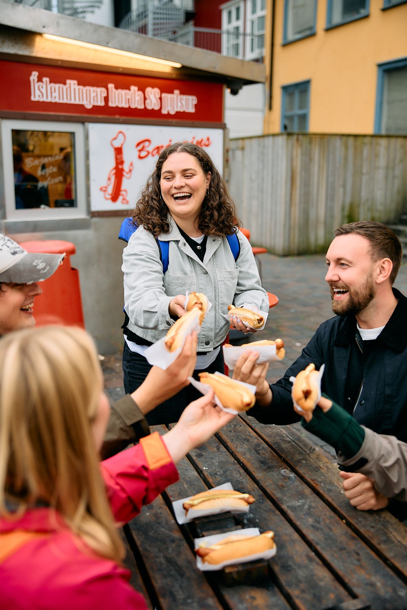 Icelandic Hot Dog stop in the Reykjavik Food Walk tour
