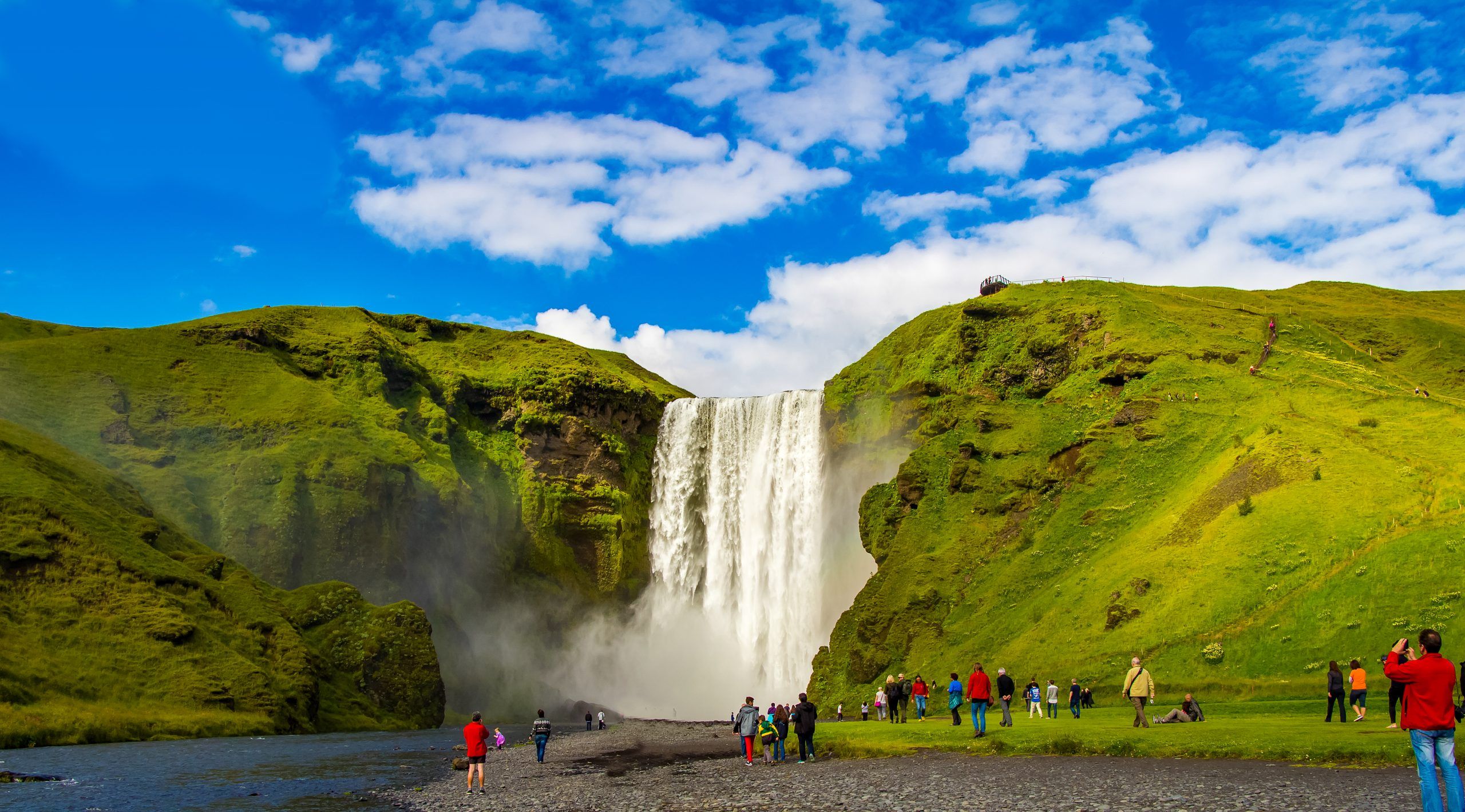 Best tours in Iceland: Skógafoss waterfall on the South Coast of Iceland