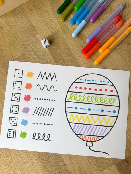 Würfel-Luftballon