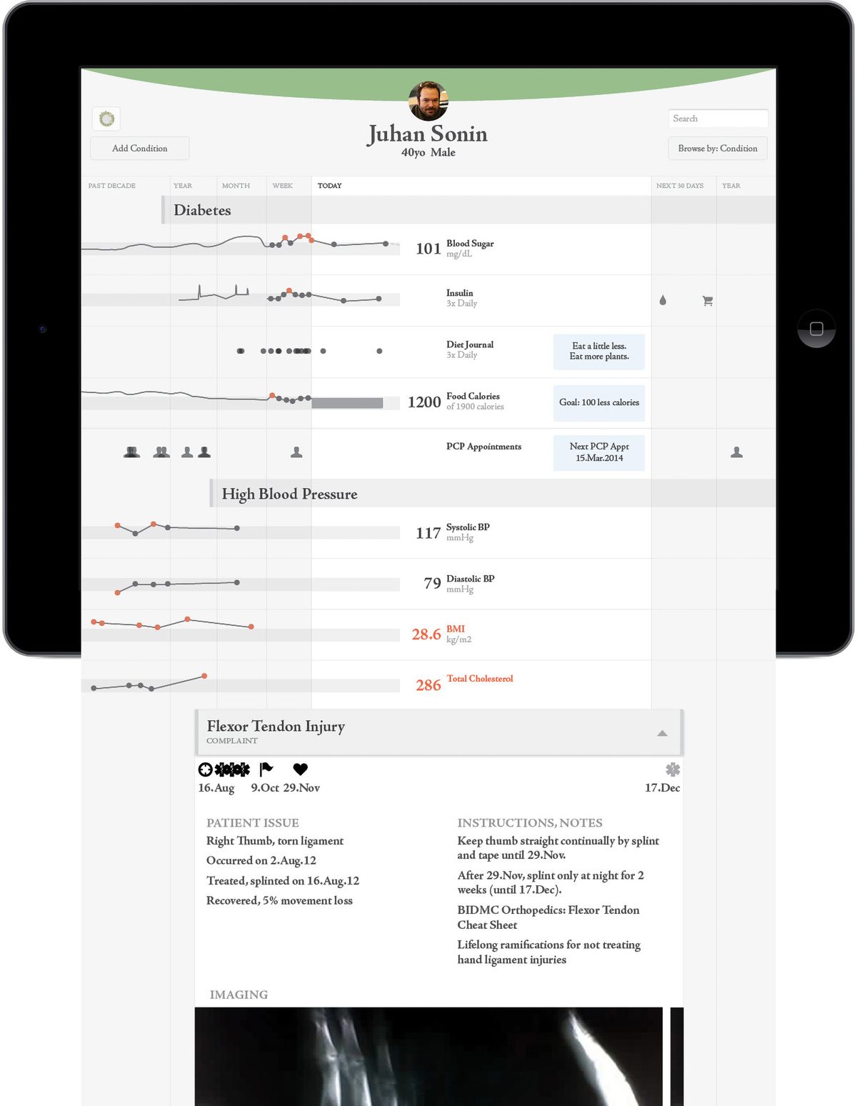 hgraph as a health history