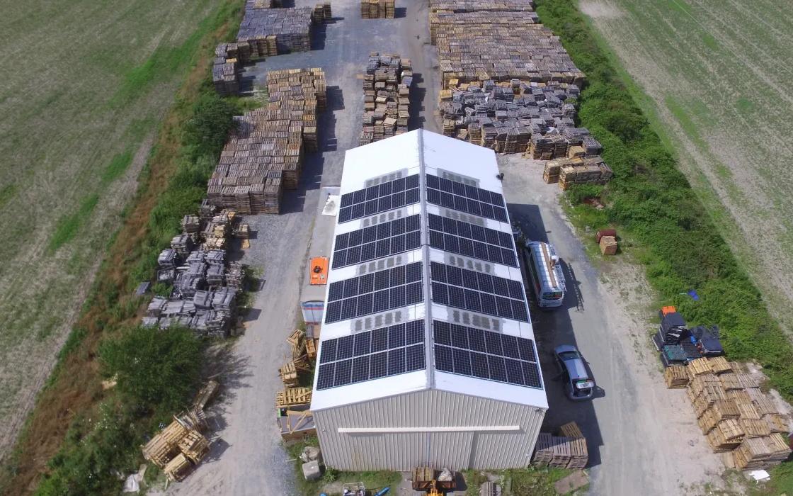 King Pallet solar system in Delmar, MD, project photograph 1 of 4